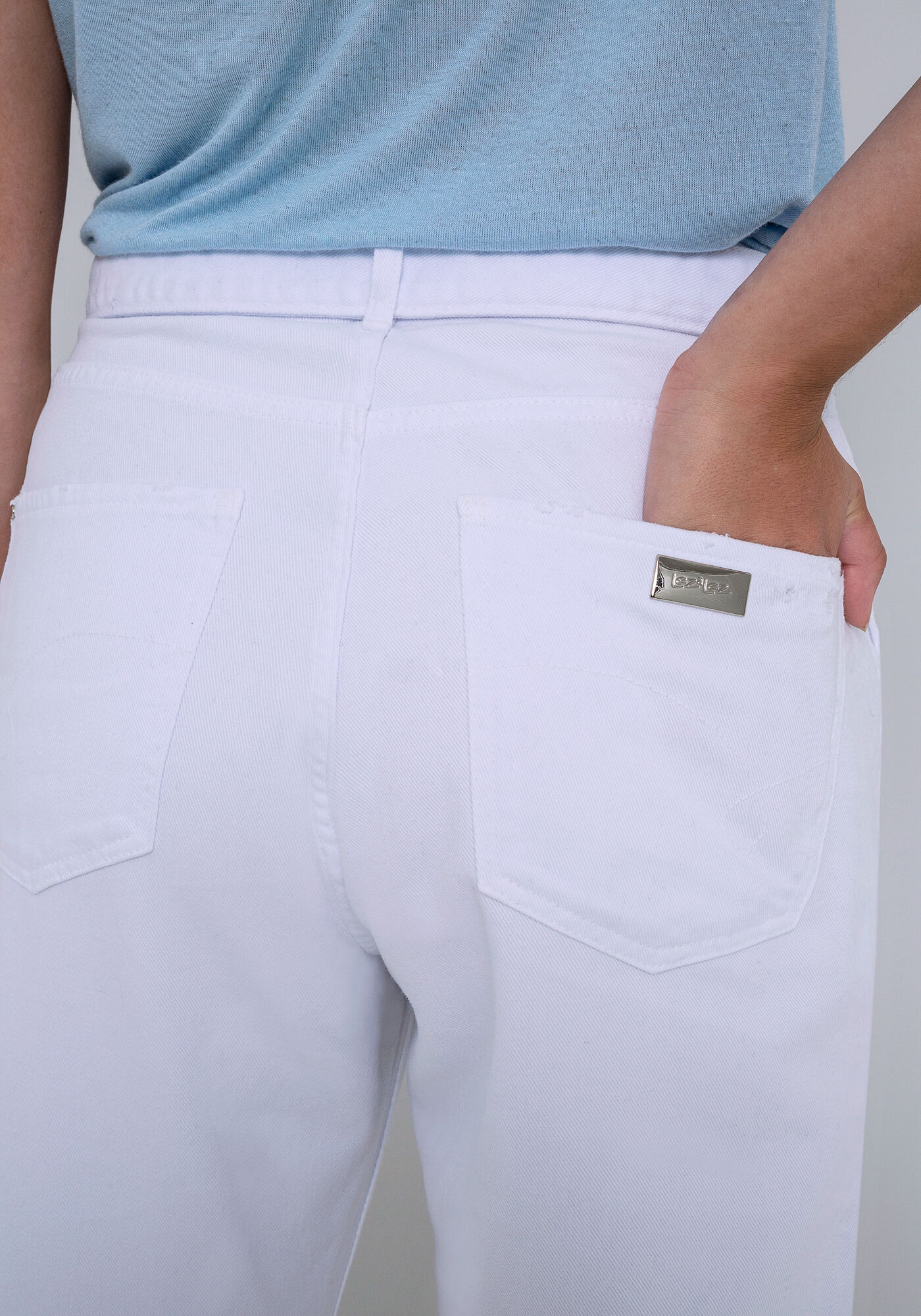 Cal&ccedil;a Sarja Mommy com Cinto, BRANCO, large.