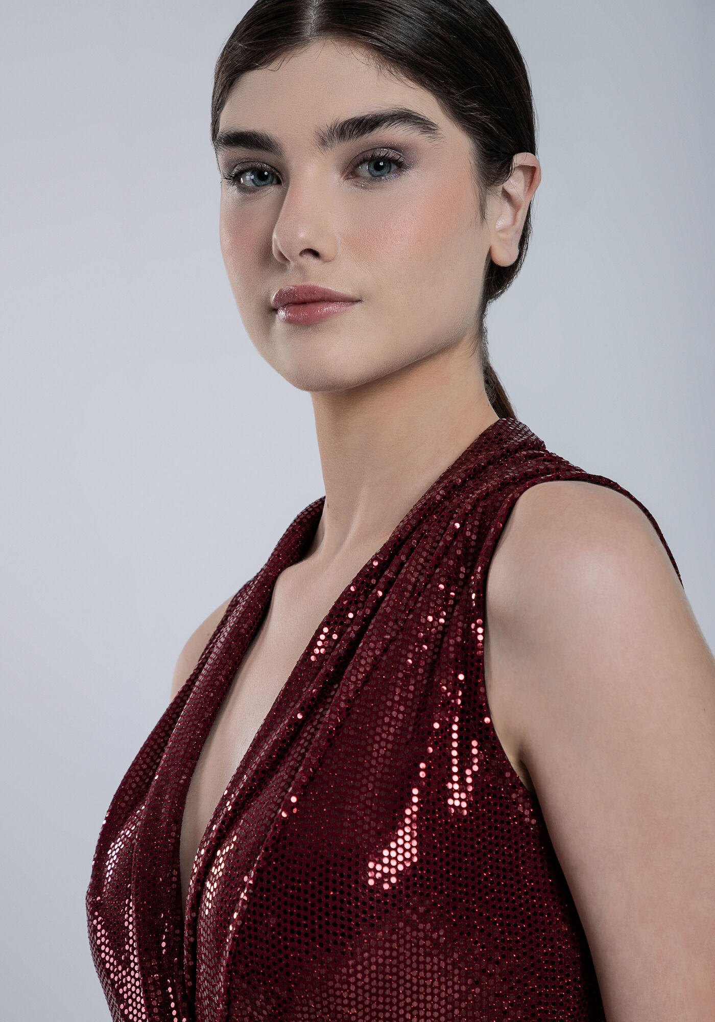 Body Transpassado Paet&ecirc; Glam, BORDO WITCH, large.