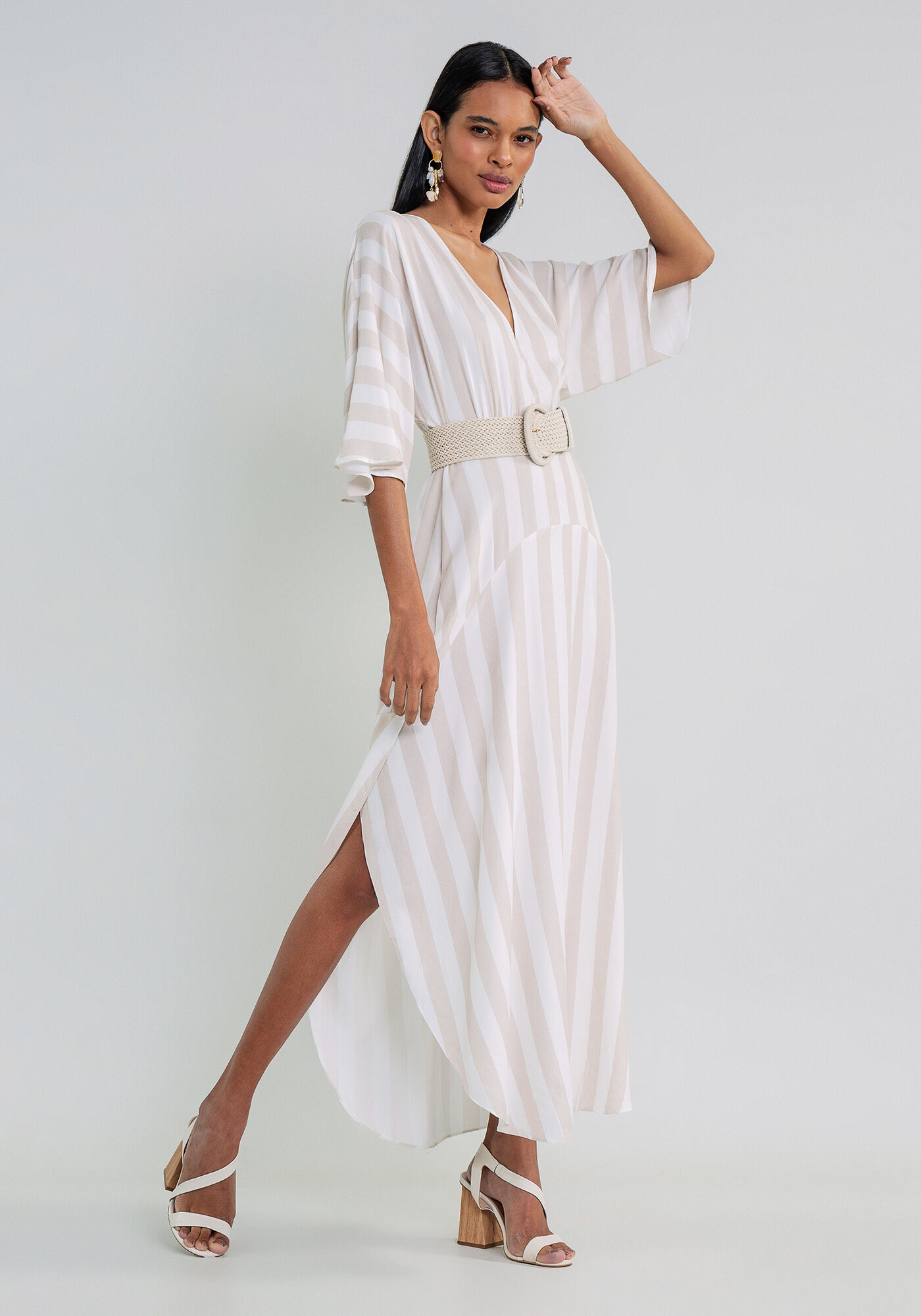 Vestido M&iacute;di Fenda Lateral, , large.