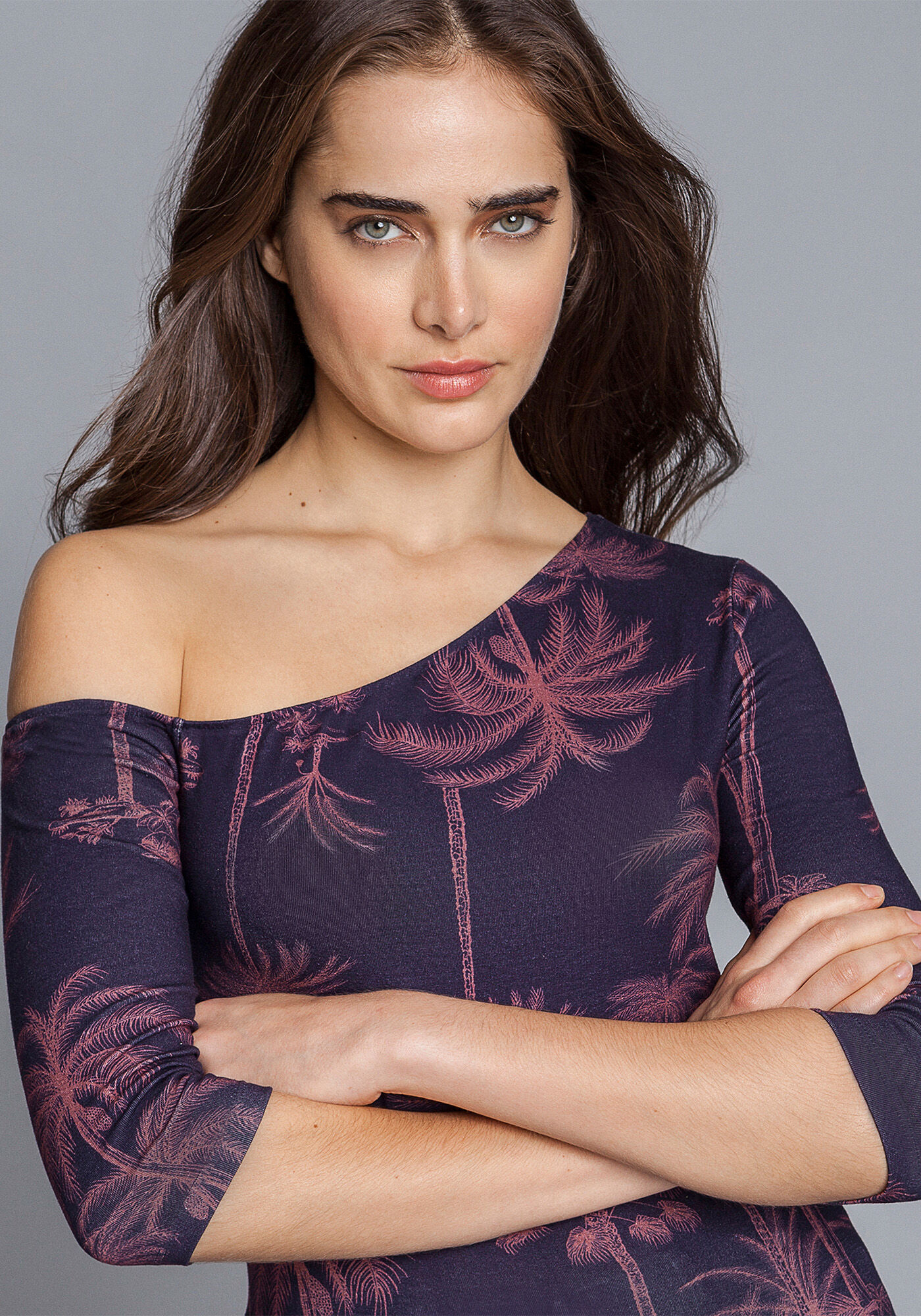 Blusa Ombro S&oacute; Manga 3/4, , large.