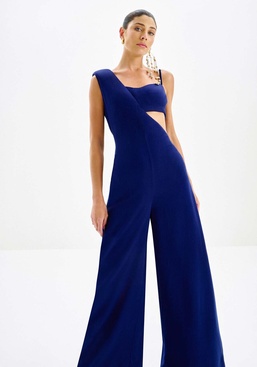 Macacão Longo Assimétrico em Viscose com Top, . Macacão Longo Assimétrico em Viscose com Top, , large.