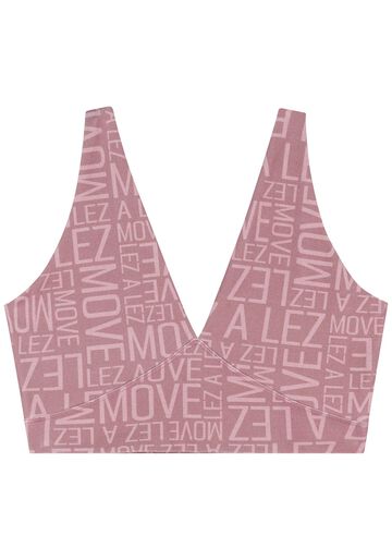 Top Esportivo De Alças Estampado Com Proteção UV Move, ROSA VINTAGE. Top Esportivo De Alças Estampado Com Proteção UV Move, ROSA VINTAGE, large.