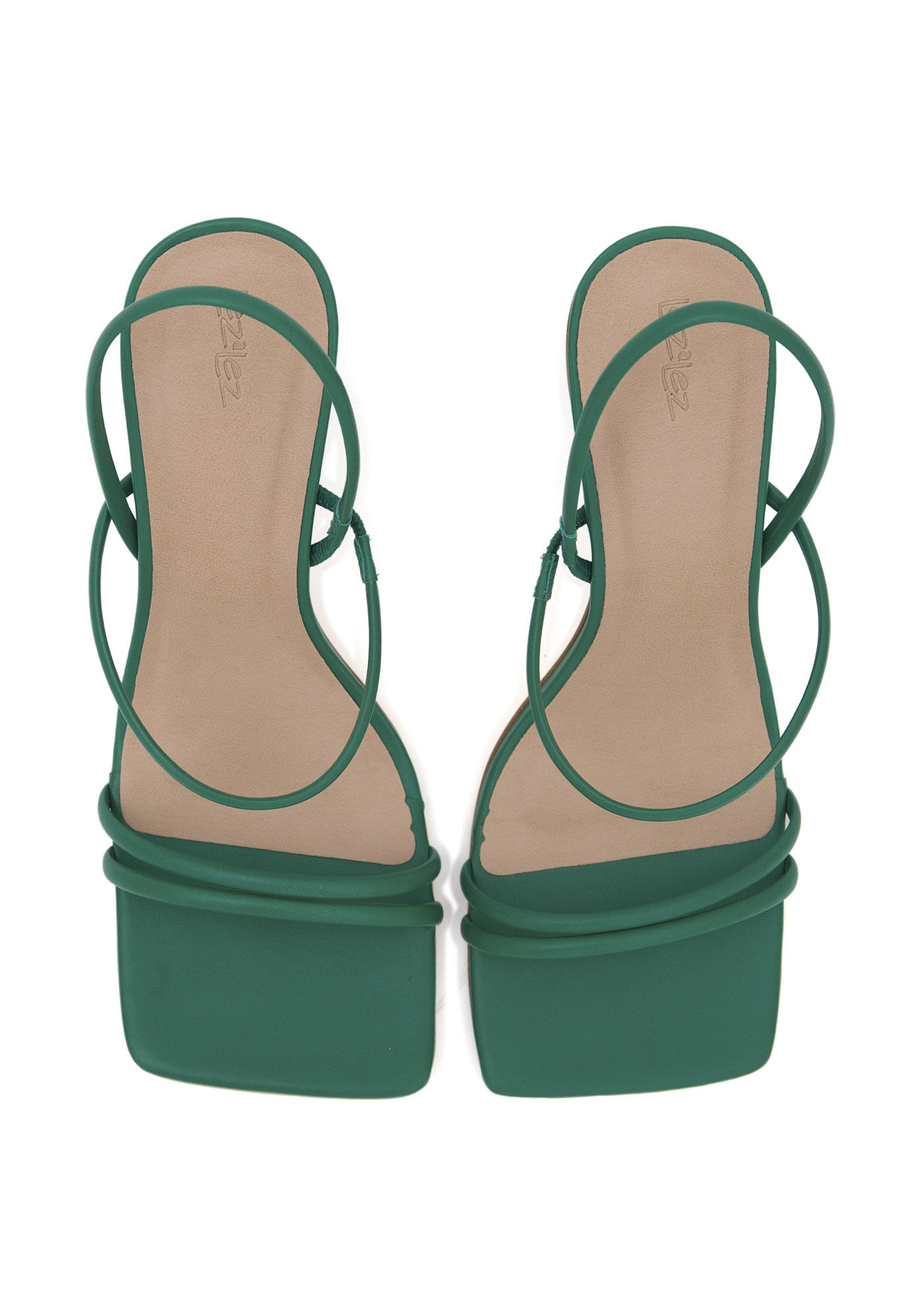 Sand&aacute;lia em Couro com Salto Bloco Geom&eacute;trico, , large.