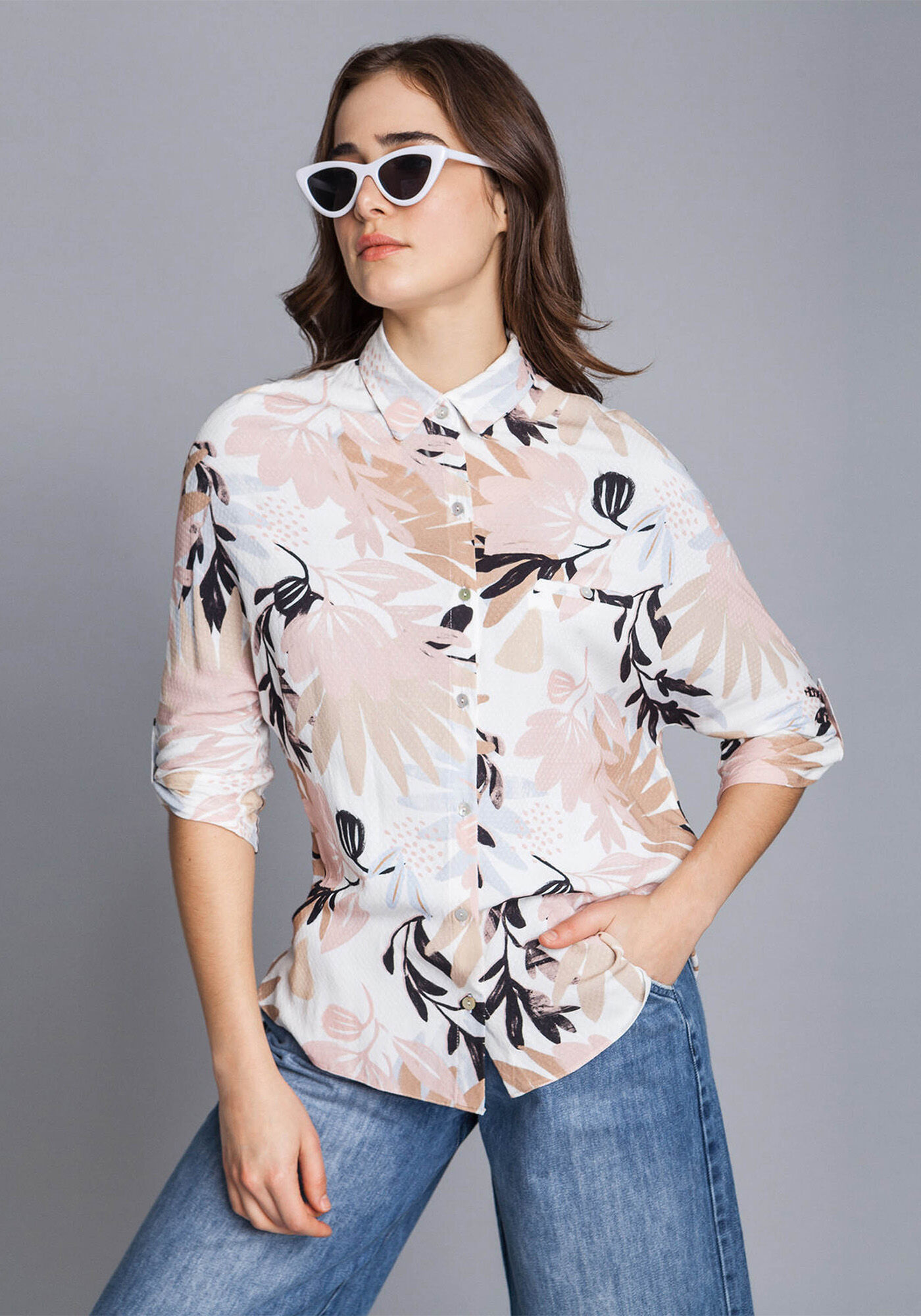 Camisa Manga 3/4 Estampa, , large.