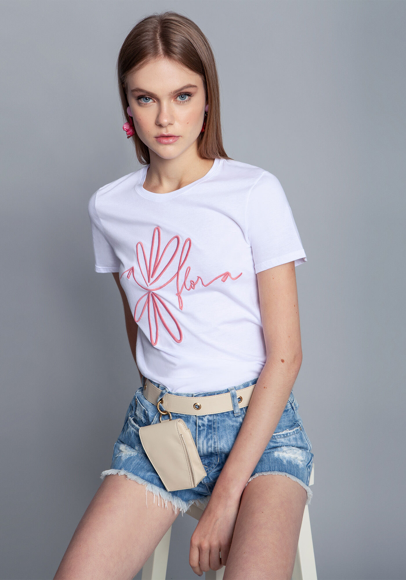 Blusa Meia Malha Forty Rosa Persefone, , large.