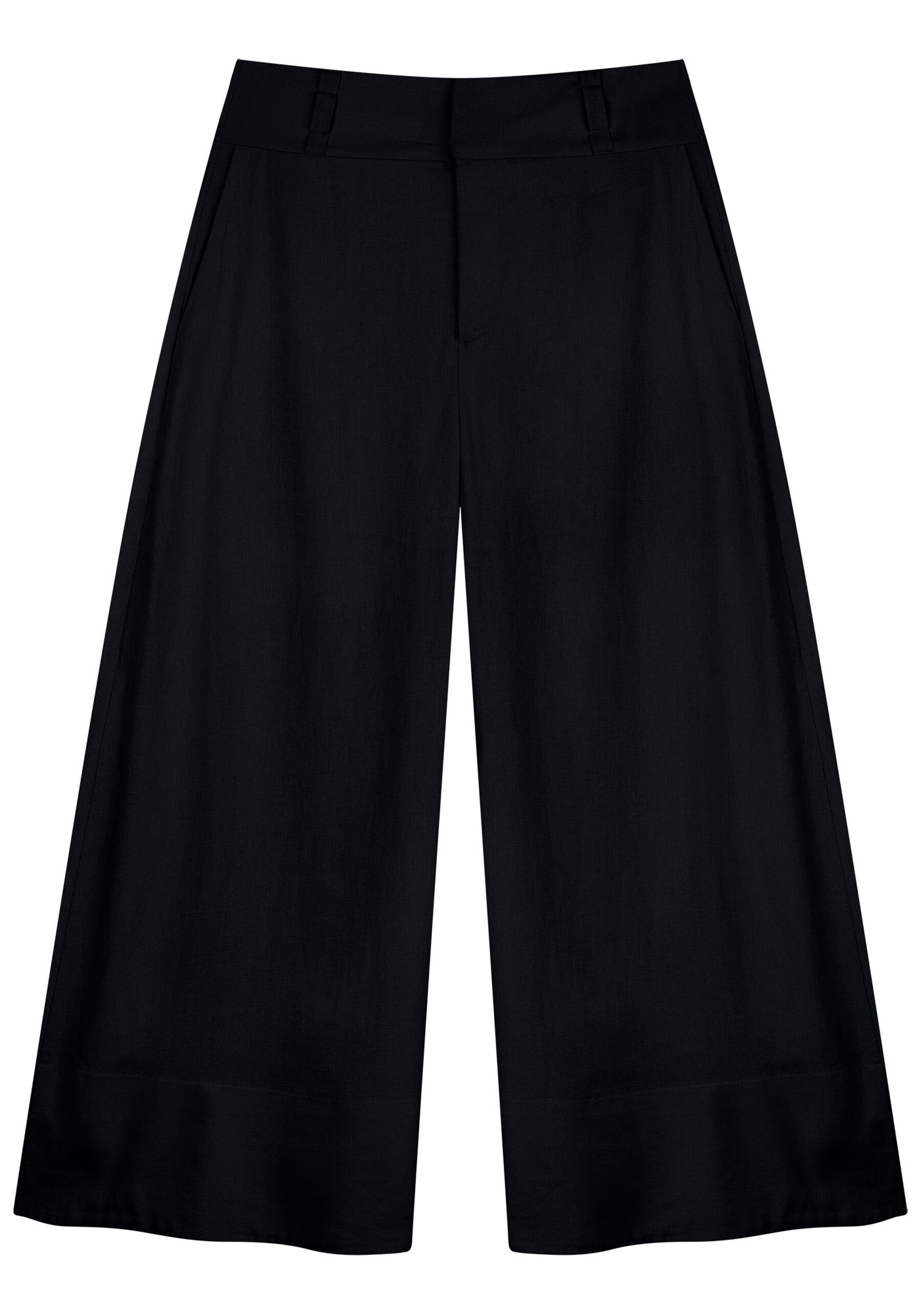 Calça Pantacourt em Linho, . Calça Pantacourt em Linho, , large.