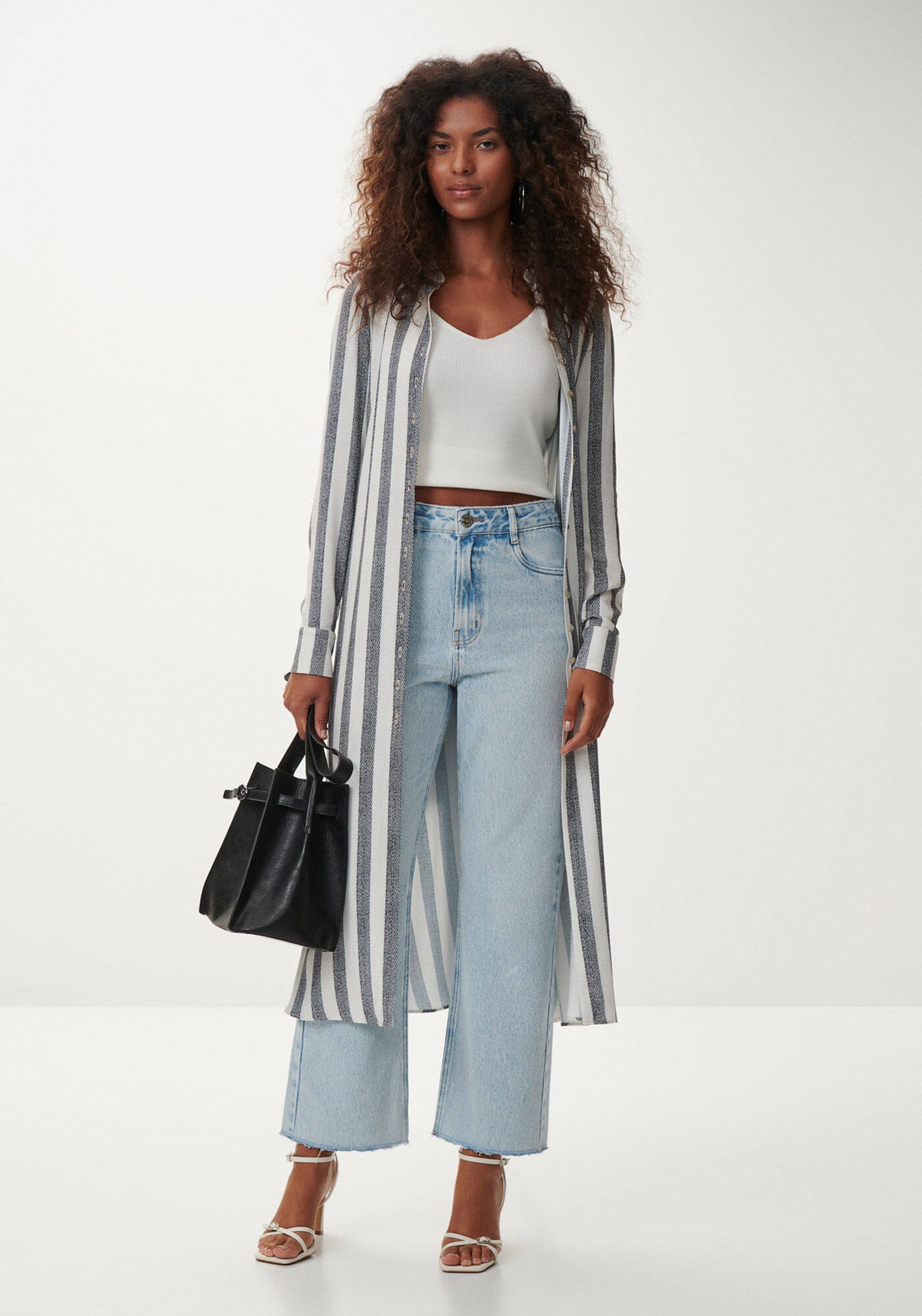 Calca jeans outlet flare clara