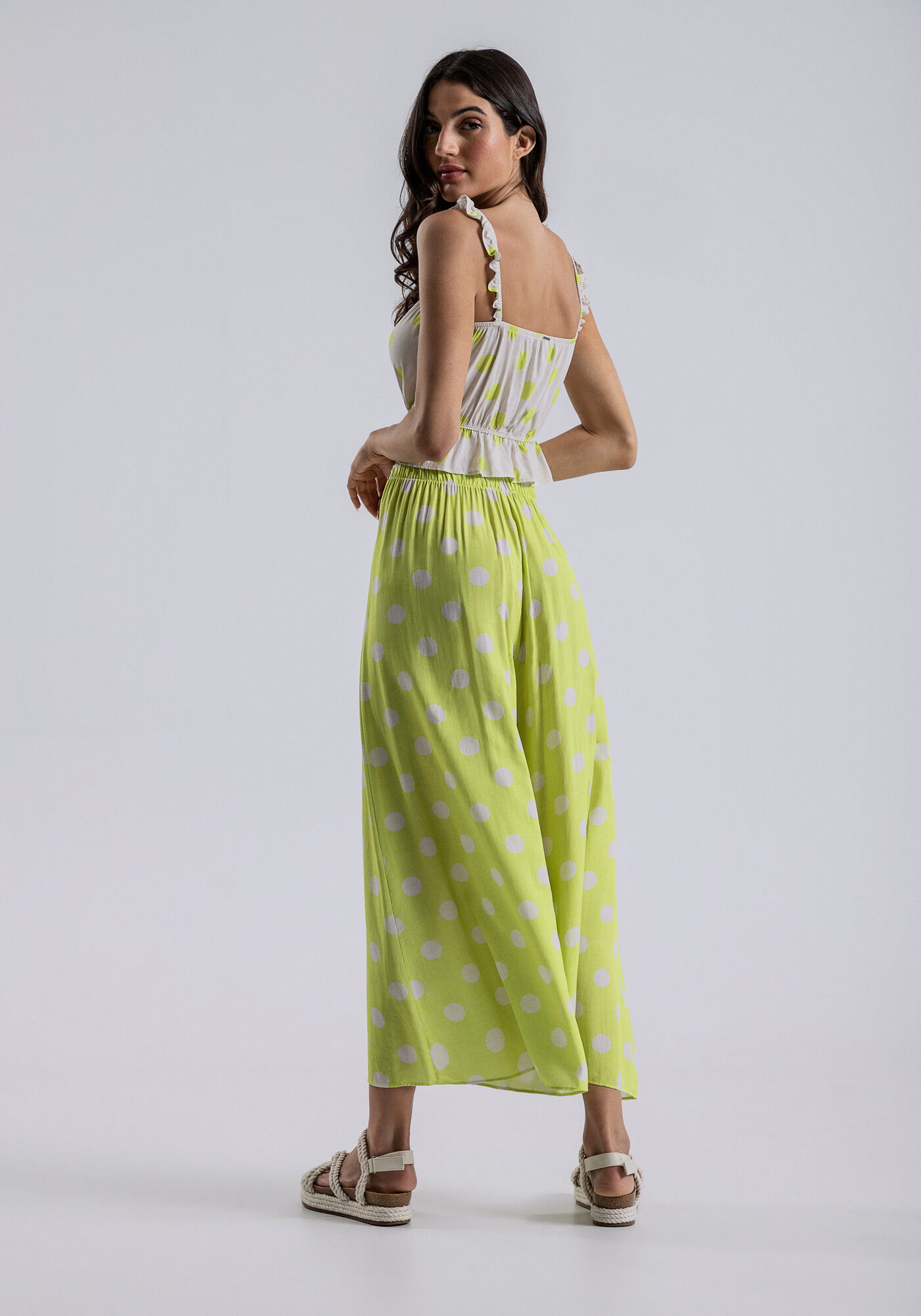 Cal&ccedil;a Pantacourt Viscose Estampada, , large.