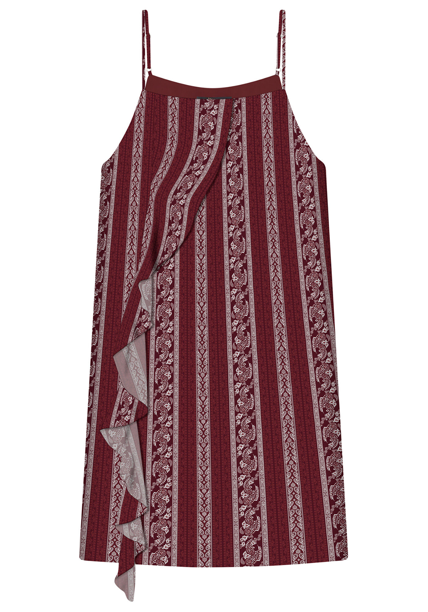 Vestido com Al&ccedil;as Babado Tecido, , large.