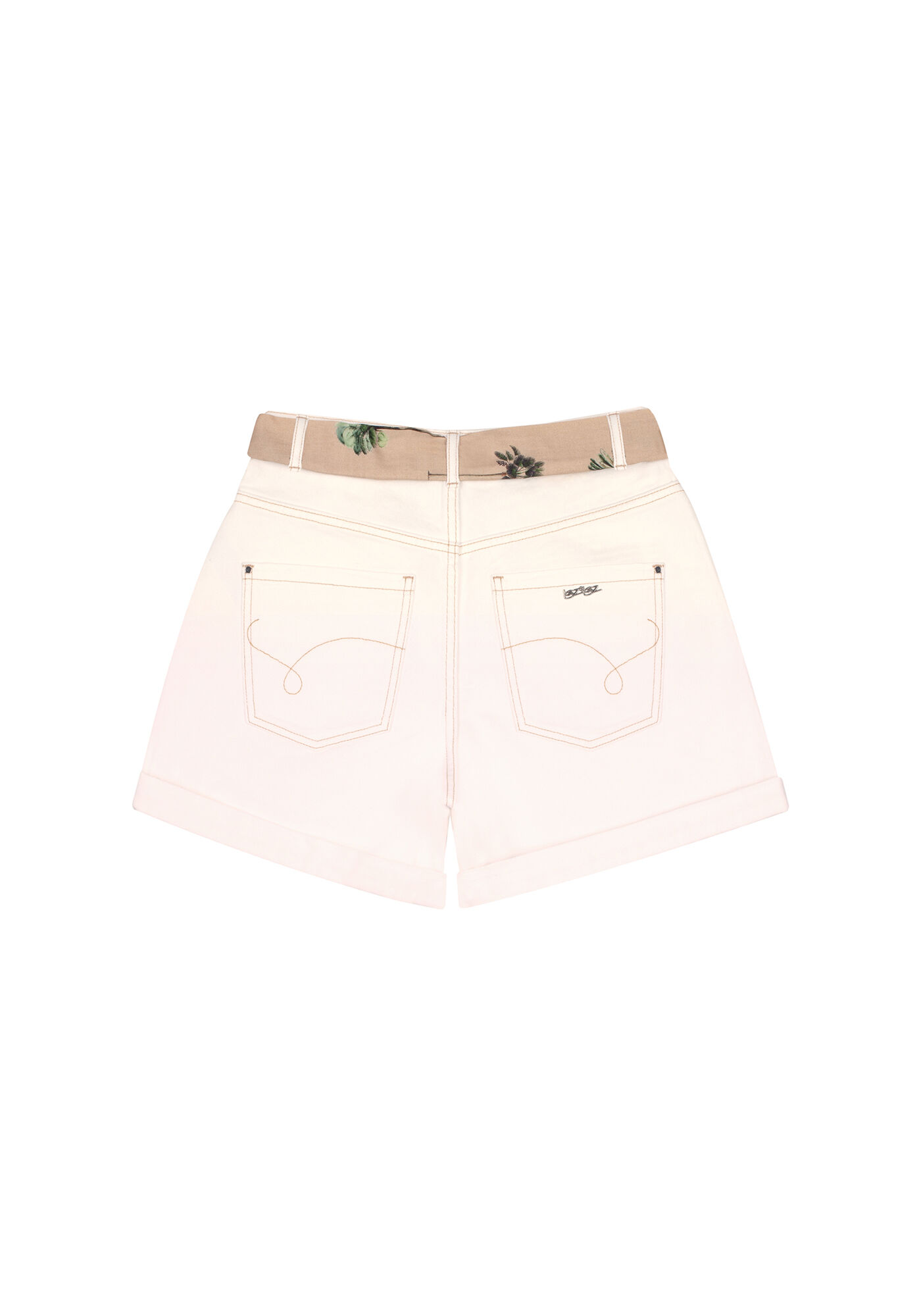 Bermuda Boyfriend Venice Cinto, OFF WHITE, large.