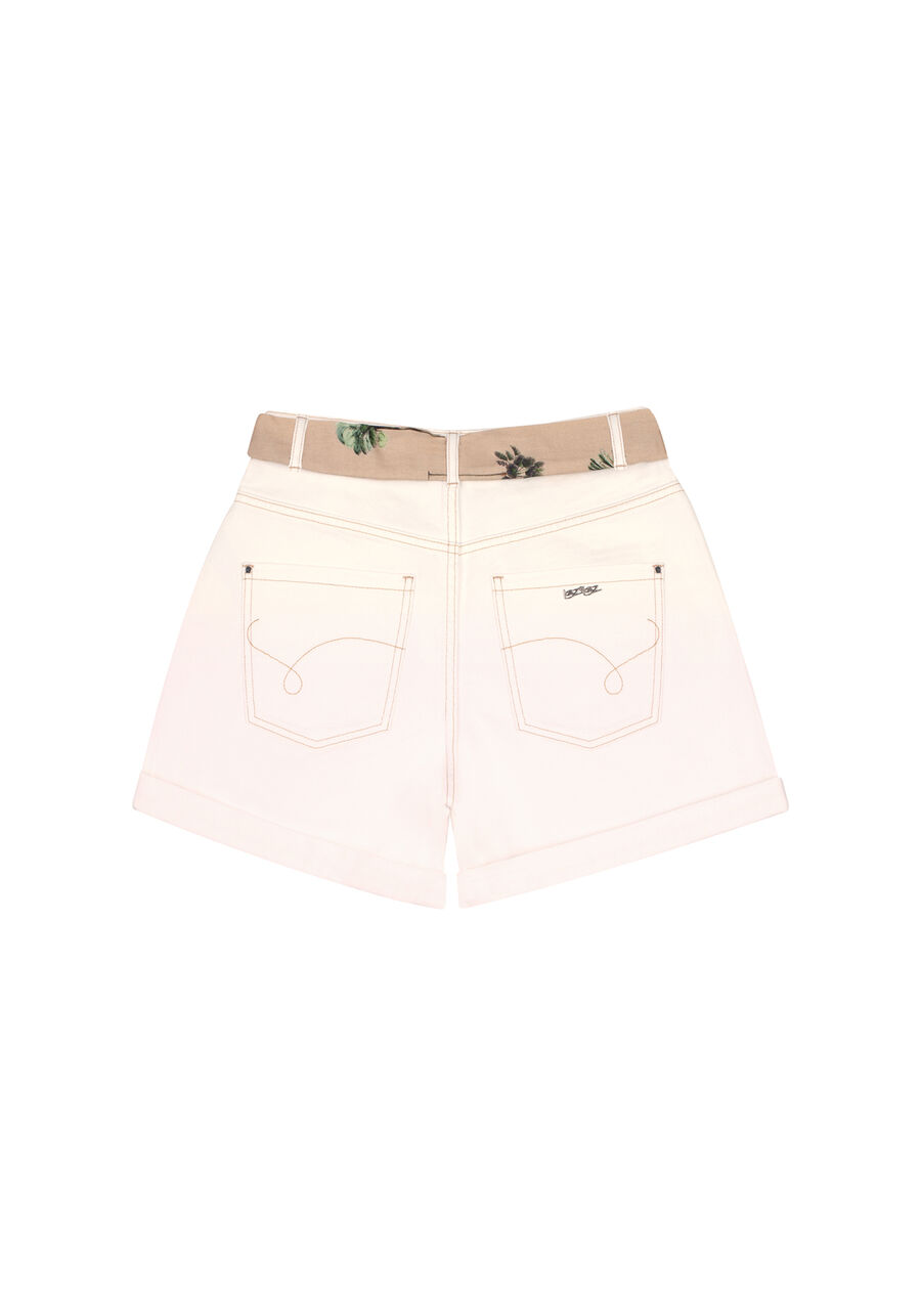 Bermuda Boyfriend Venice Cinto, OFF WHITE. Bermuda Boyfriend Venice Cinto, OFF WHITE, large.