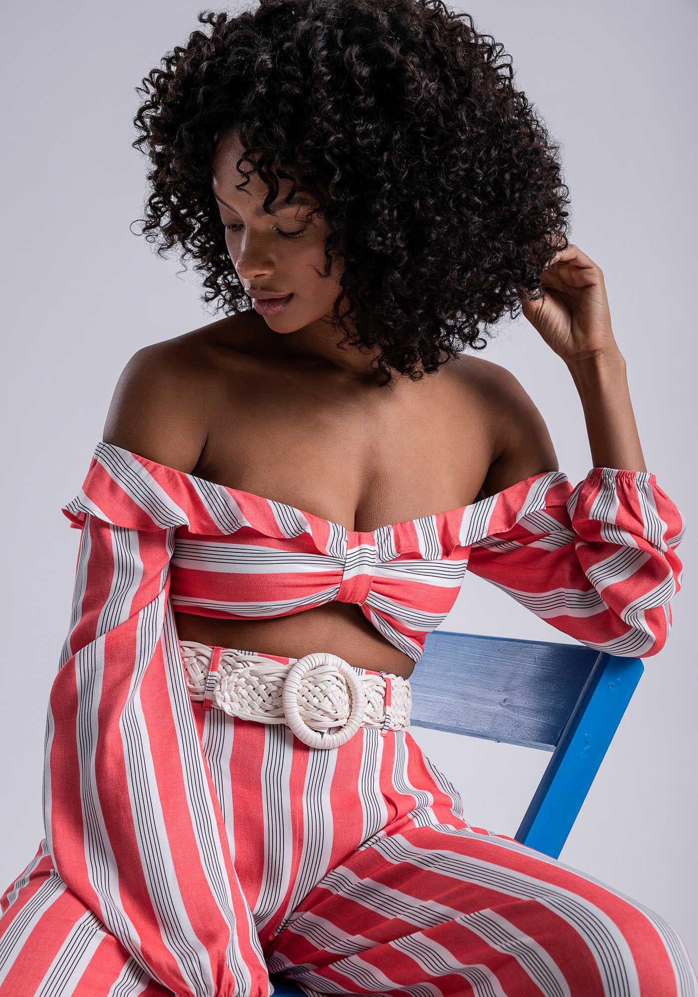 Blusa Ombro a Ombro Cropped com Babado, URUCUM, large.