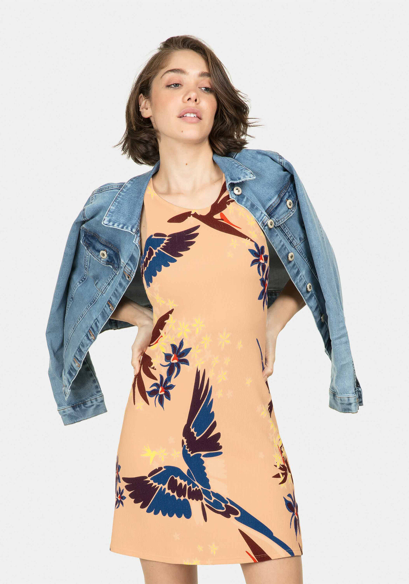 Vestido Estampa Guacamayo, , large.