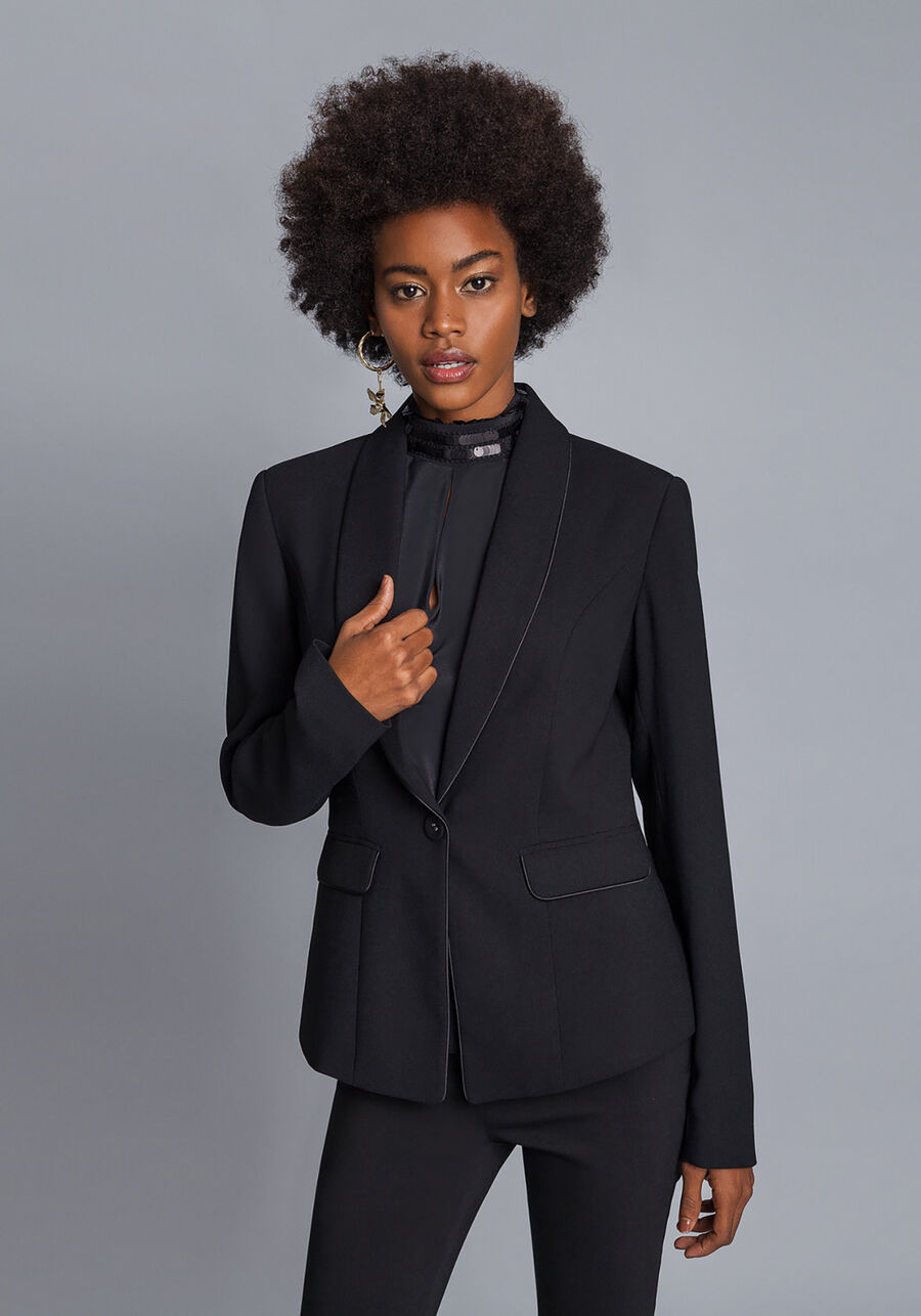 Blazer Manga Longa com Gola, . Blazer Manga Longa com Gola, , large.