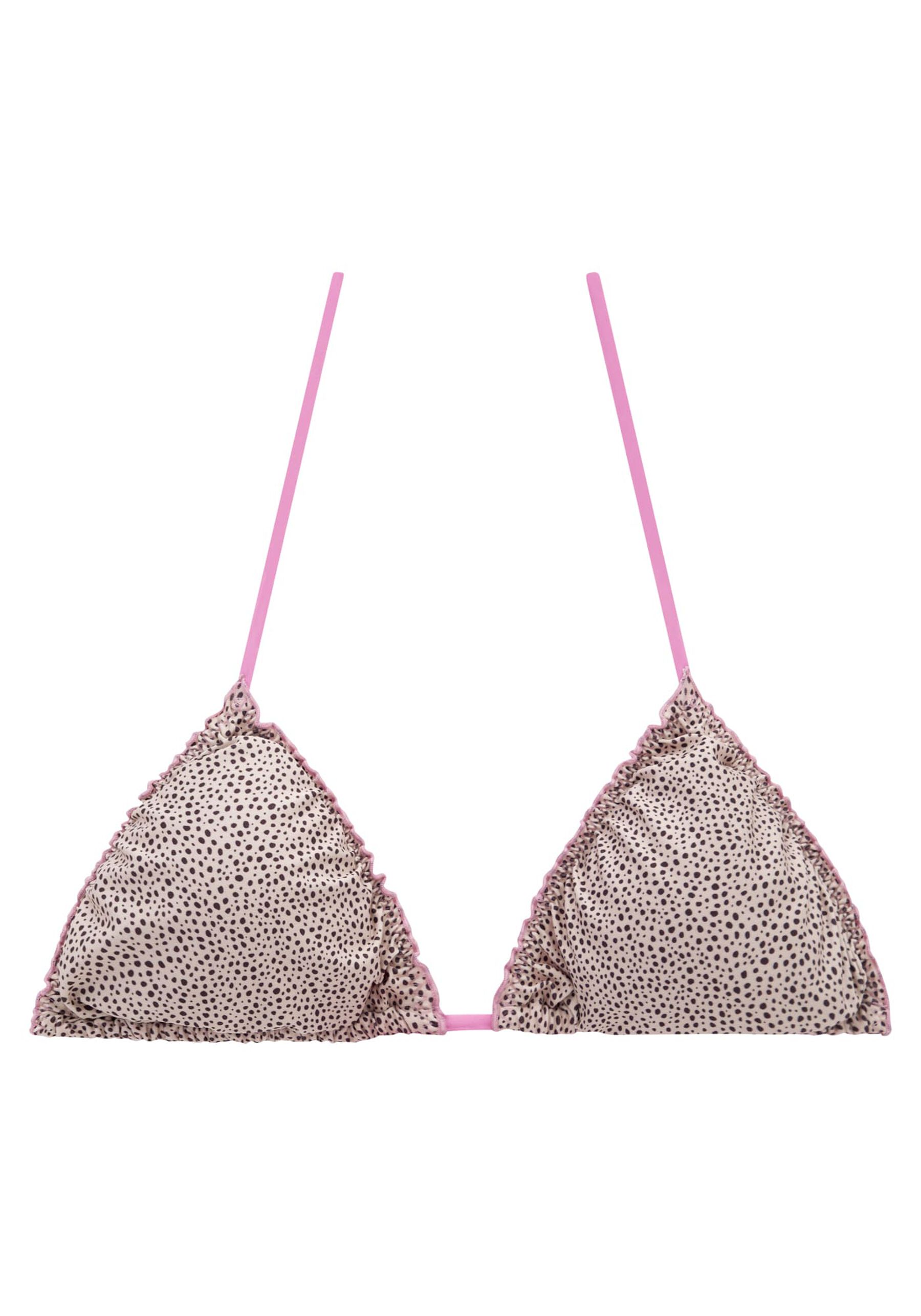 Top Cortininha Estampado com Bojo Removível, GRAOS DE AREIA. Top Cortininha Estampado com Bojo Removível, GRAOS DE AREIA, large.