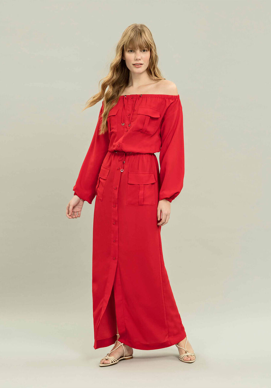 Vestido Longo Manga Longa, . Vestido Longo Manga Longa, , large.