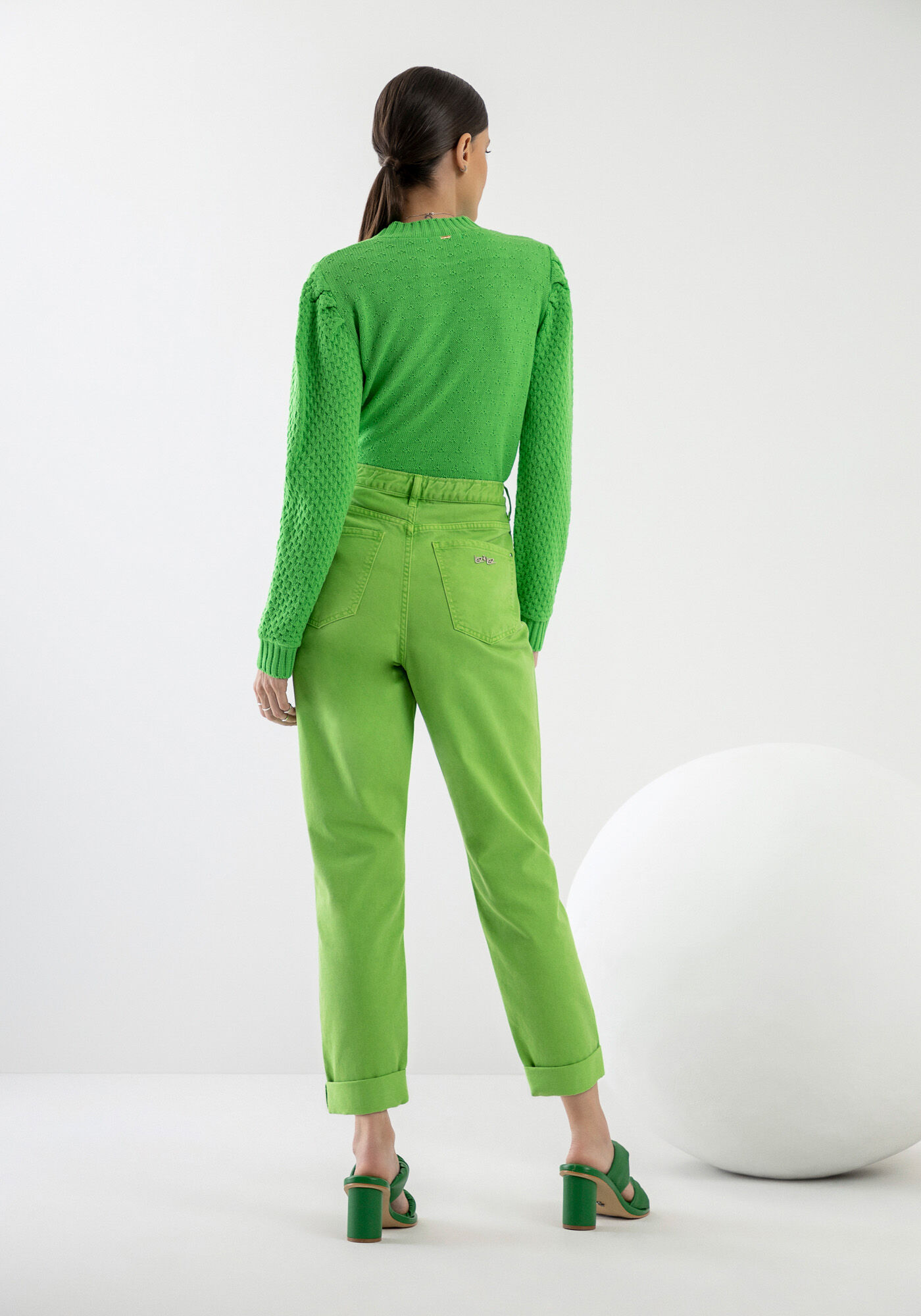 Blus&atilde;o em Tric&ocirc; com Pregas Mangas, , large.