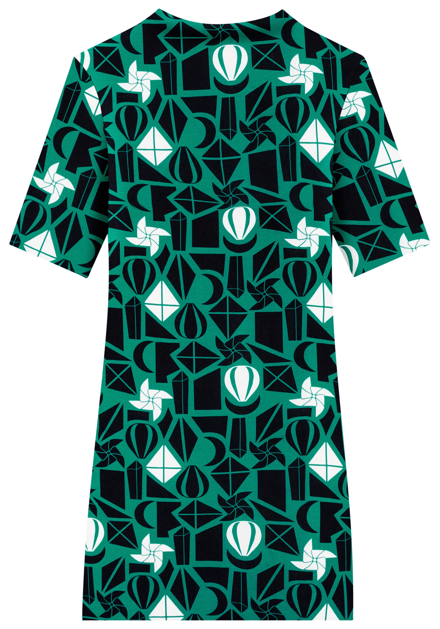 Vestido Curto em Malha Estampado, FRAGMENTOS DE SONHOS, large.