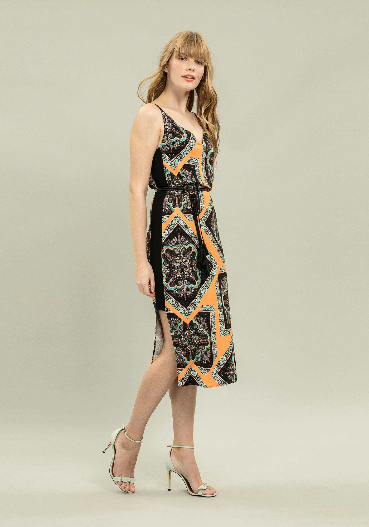 Vestido M&iacute;di Estampa Nimbim, , large.