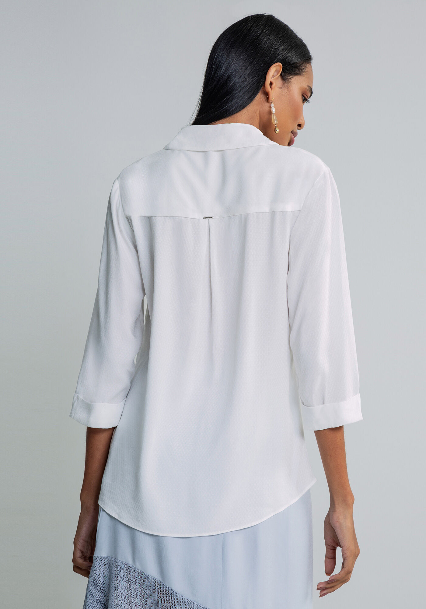 Camisa Cl&aacute;ssica em tecido, , large.