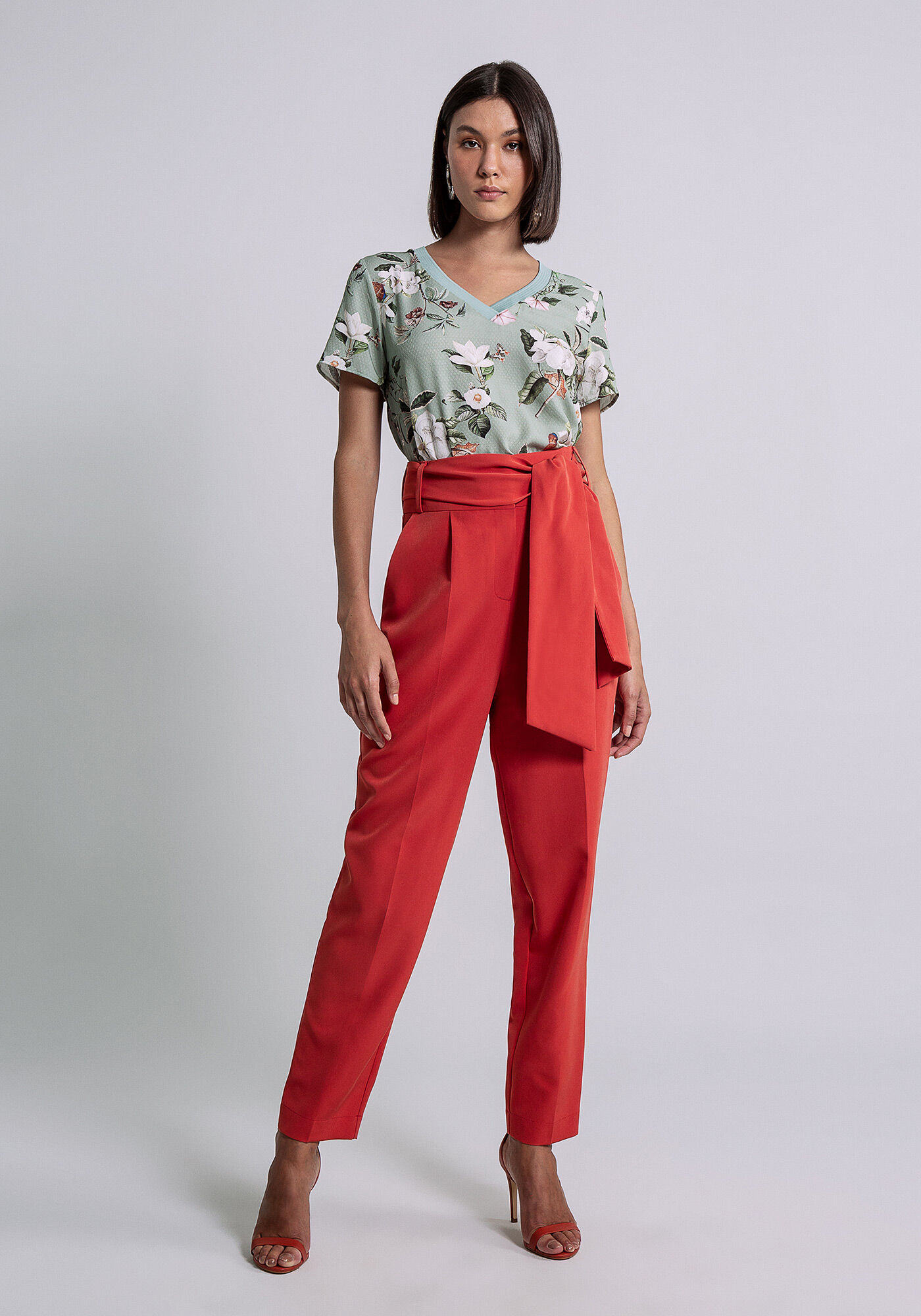 Blusa Decote V Retil&iacute;nea Estampa, , large.