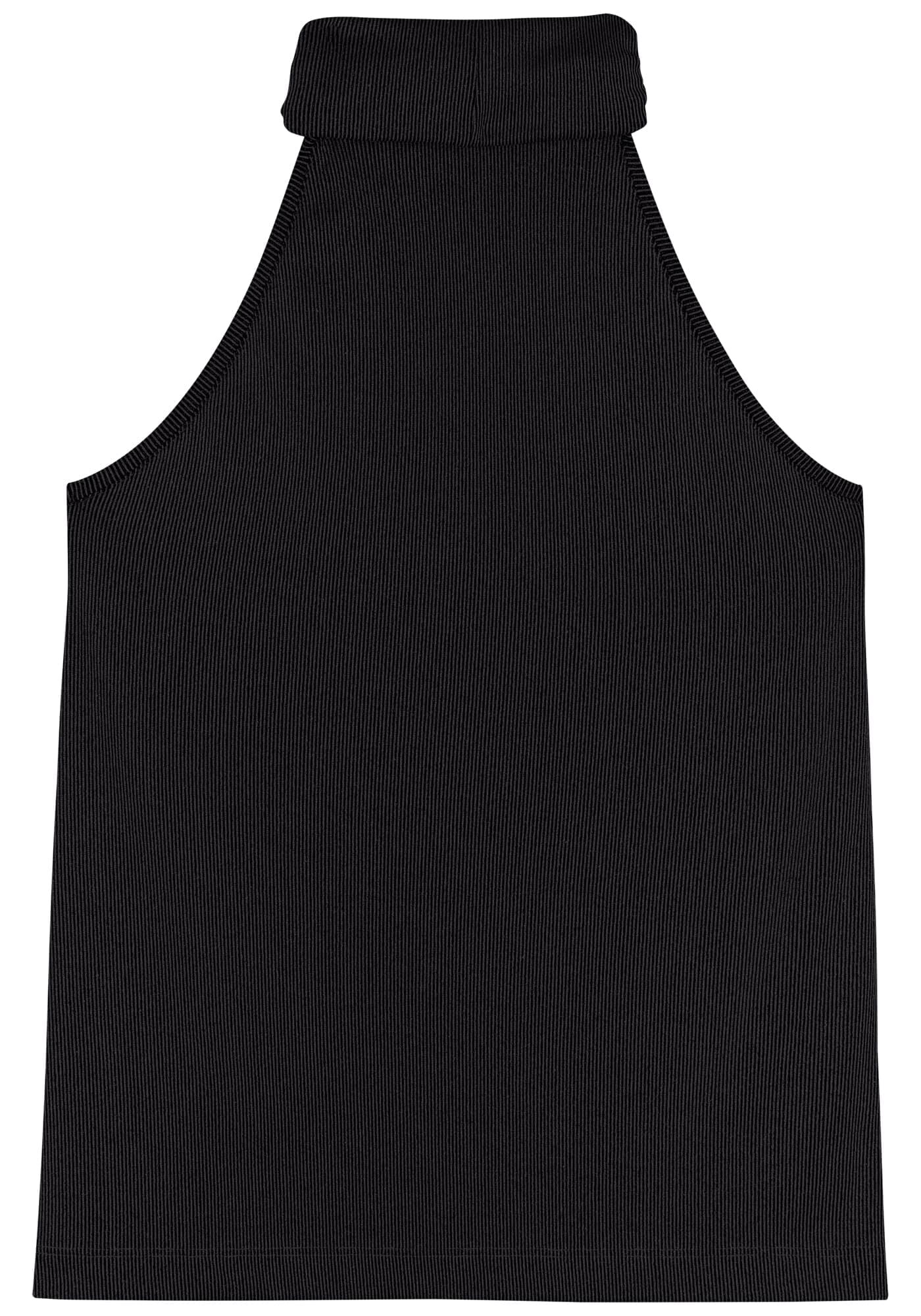 Blusa Sem Mangas De Gola Alta Com Fios De Lurex, , large.