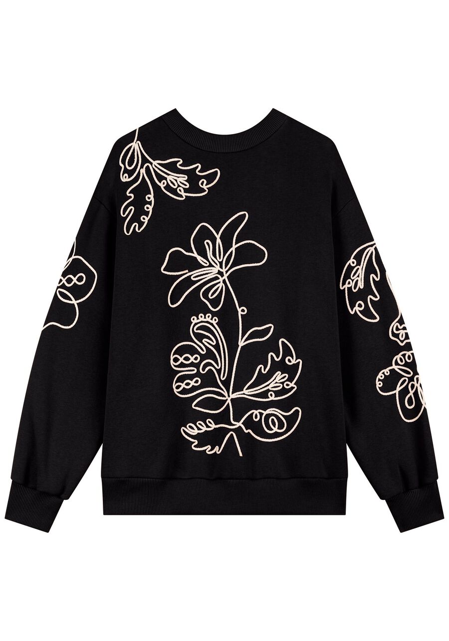 Blusão Em Moletom Com Bordados Em Alto Relevo, . Blusão Em Moletom Com Bordados Em Alto Relevo, , large.