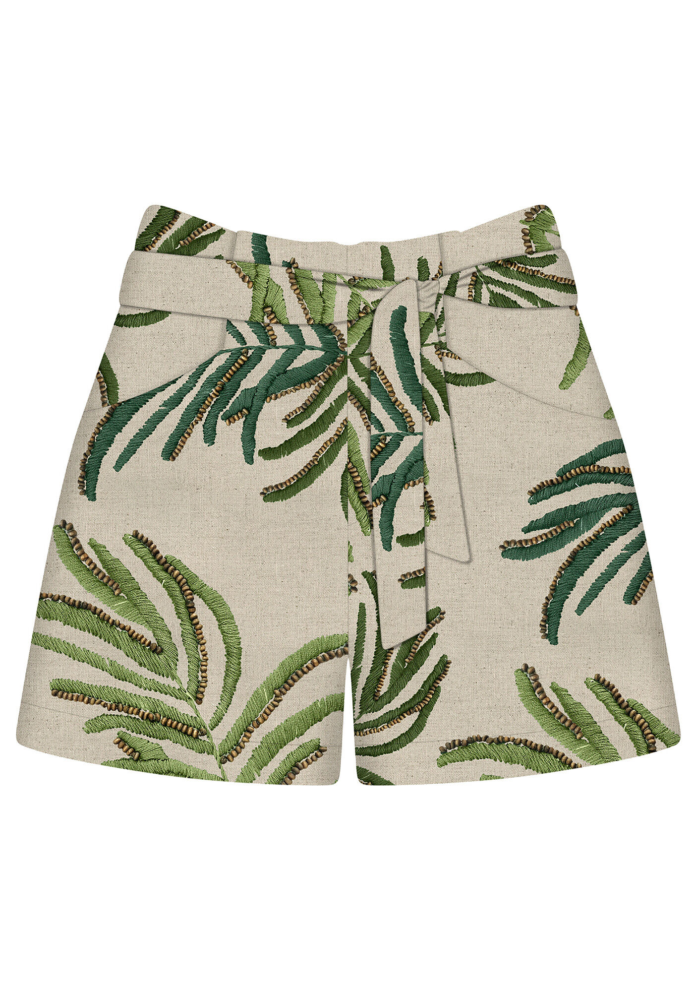 Shorts em tecido cintura m&eacute;dia, , large.