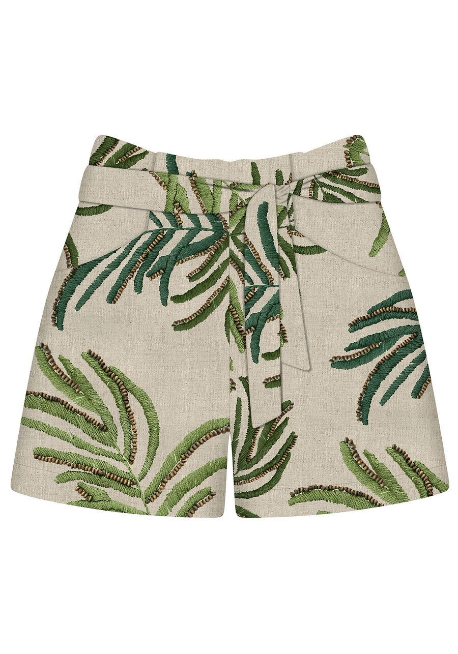 Shorts em tecido cintura média, . Shorts em tecido cintura média, , large.