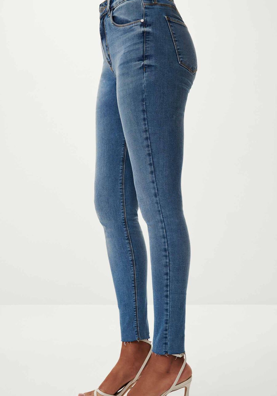 Calça Jeans Skinny Cintura Alta Cropped Every Day, JEANS, large.