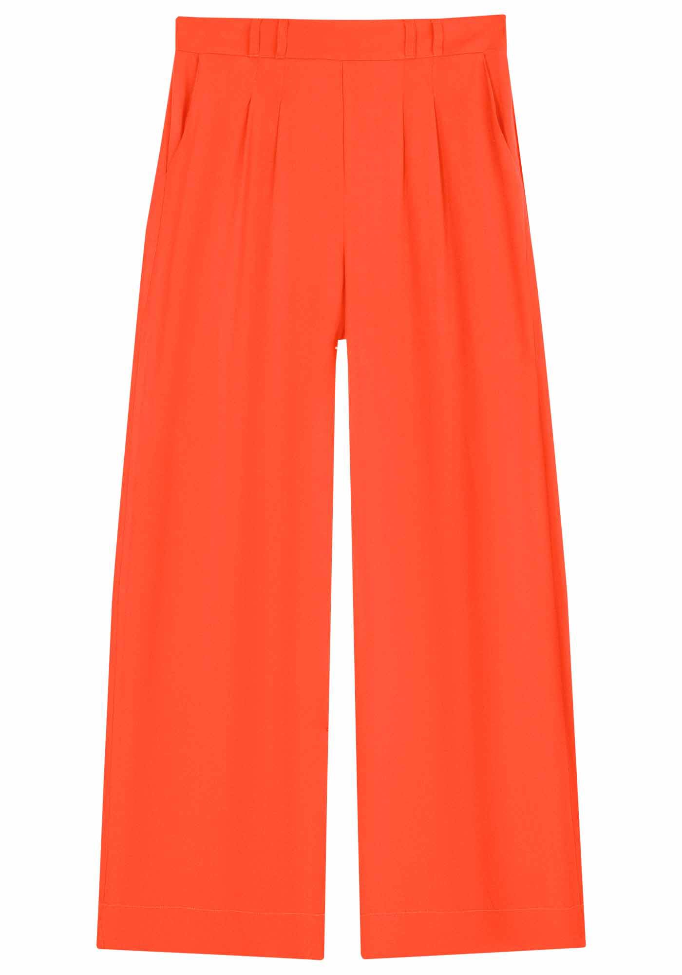 Cal&ccedil;a Pantalona em Viscose Alfaiataria, , large.