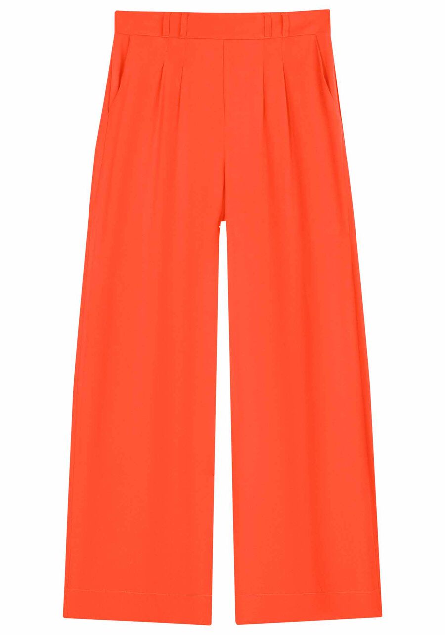 Calça Pantalona em Viscose Alfaiataria, . Calça Pantalona em Viscose Alfaiataria, , large.