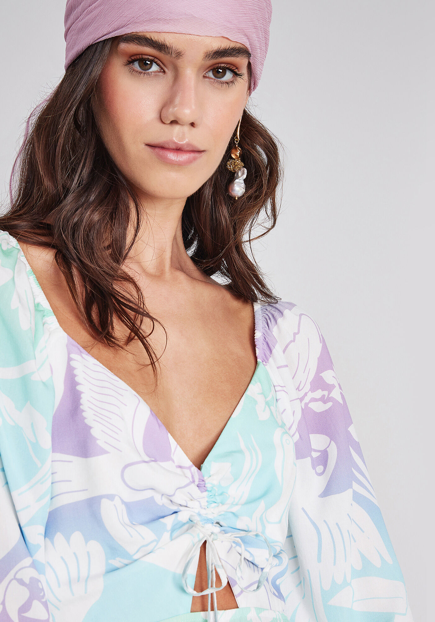 Macac&atilde;o Curto Mangas Sino Estampa, , large.