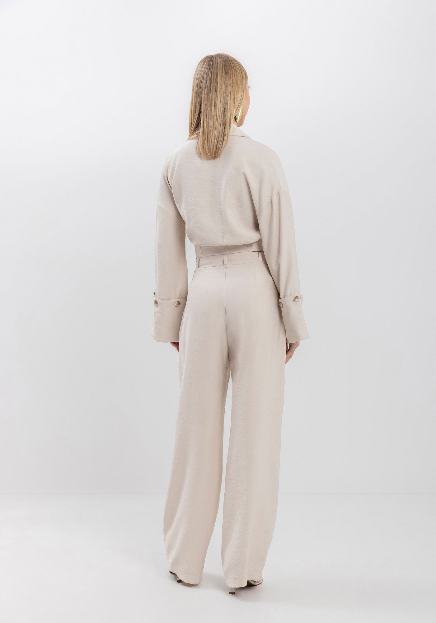 Cal&ccedil;a Reta Em Alfaiataria Com Cintura Alta E Passantes, , large.