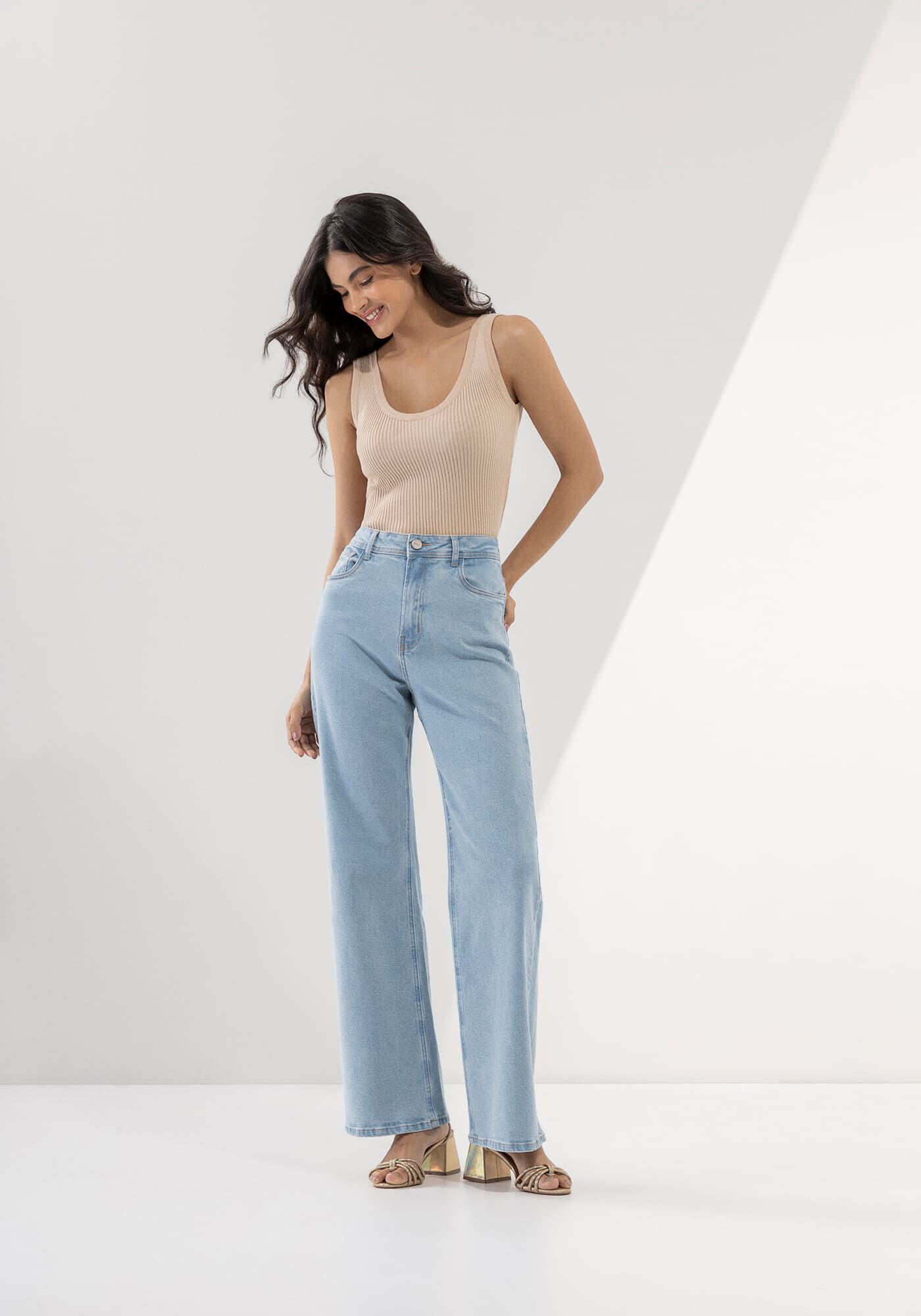 Calça jeans para pessoas hot sale altas