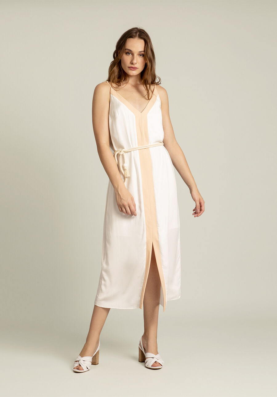 Vestido Mídi com Cinto, . Vestido Mídi com Cinto, , large.