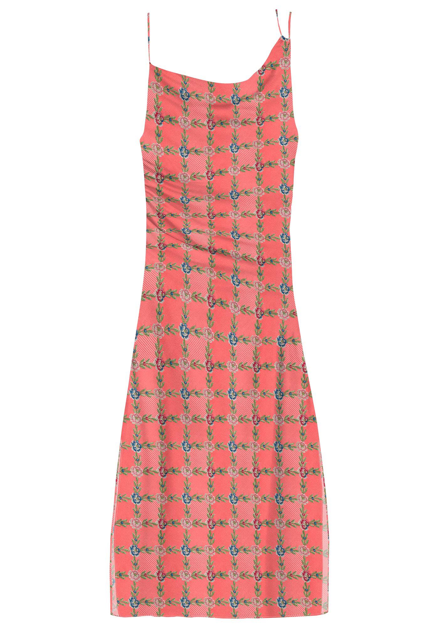 Vestido Midi Estampado Assim&eacute;trico, , large.