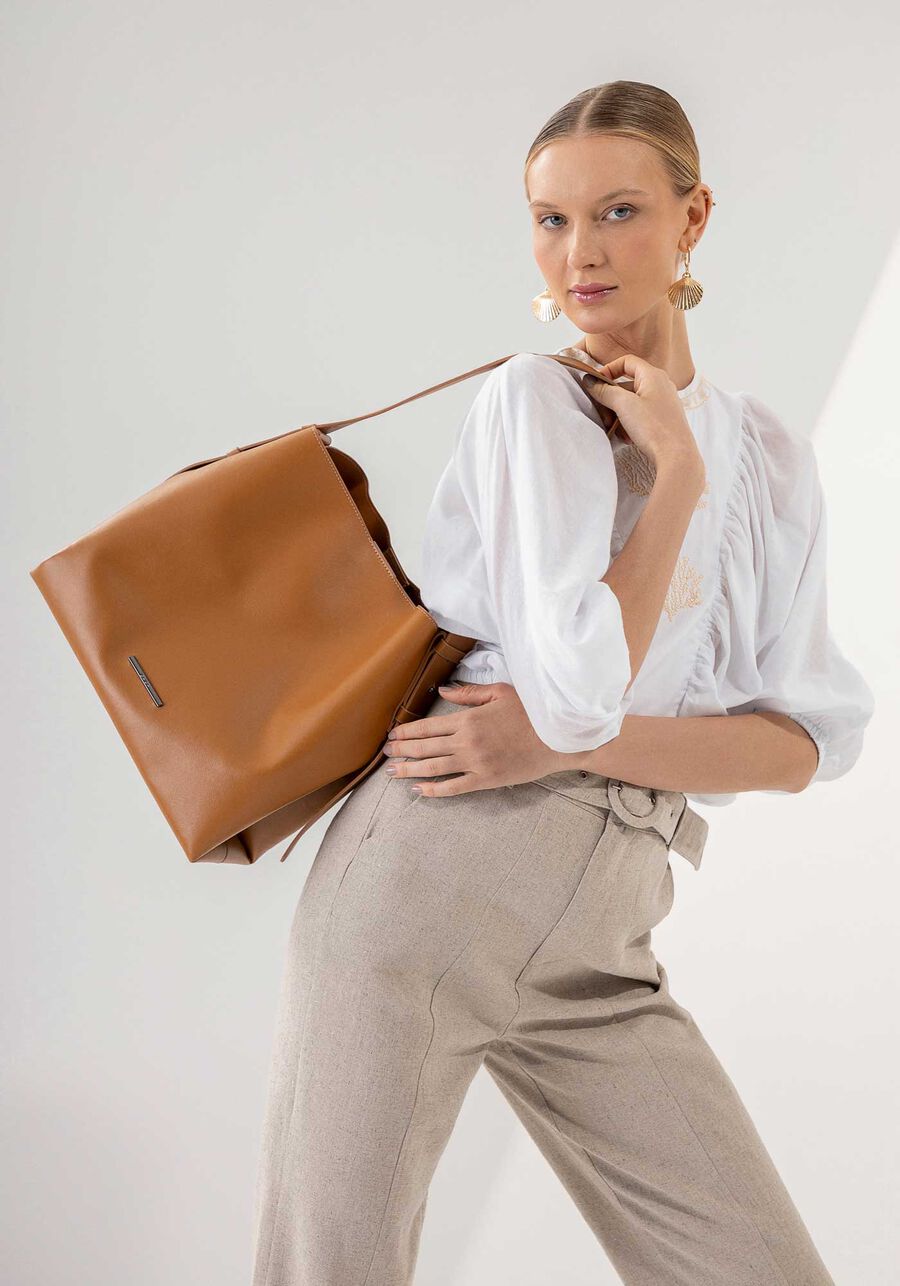 Bolsa Grande Minimalista com Alça Larga, . Bolsa Grande Minimalista com Alça Larga, , large.