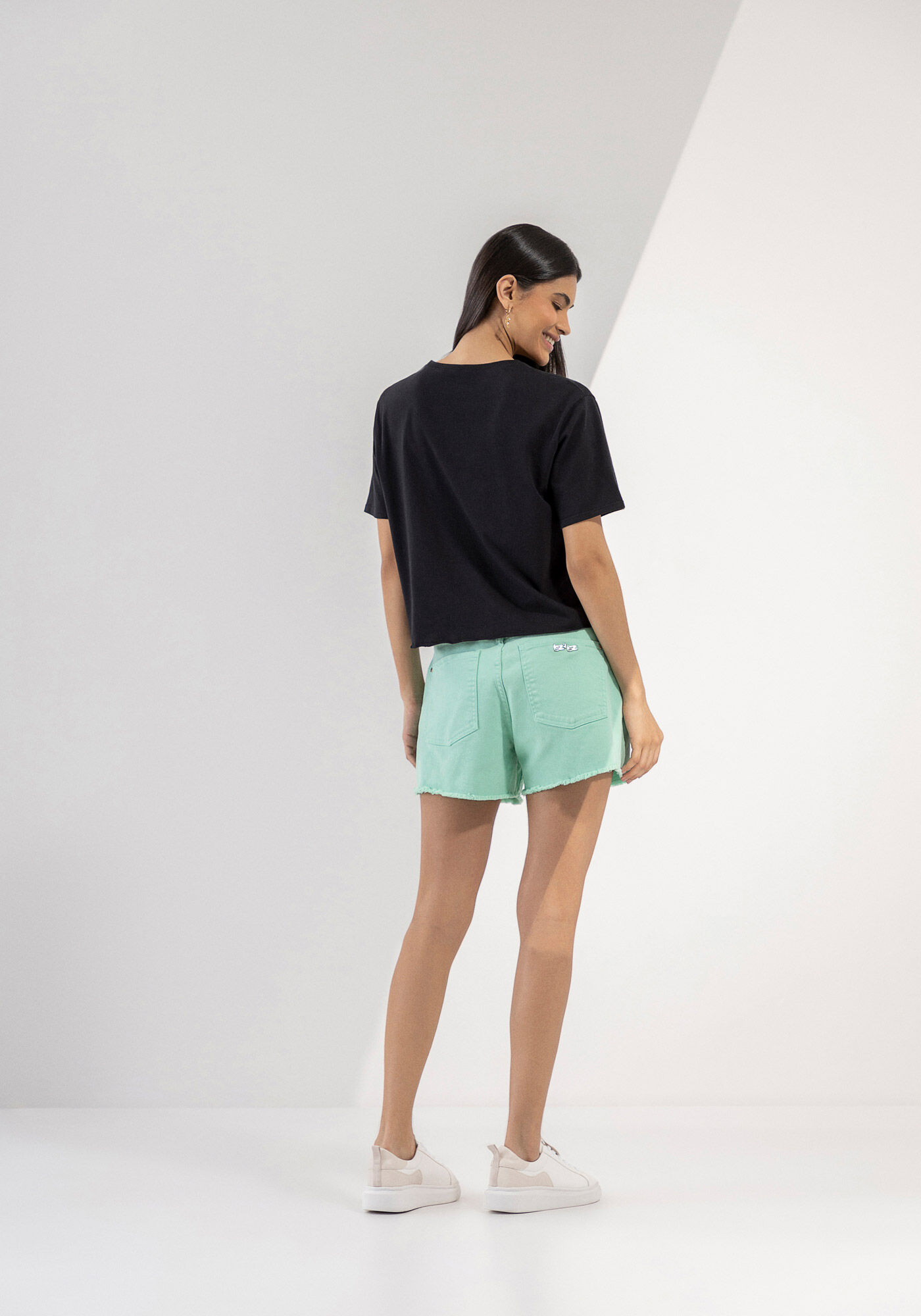 T-shirt Ampla em Malha Prime com Bordado, , large.