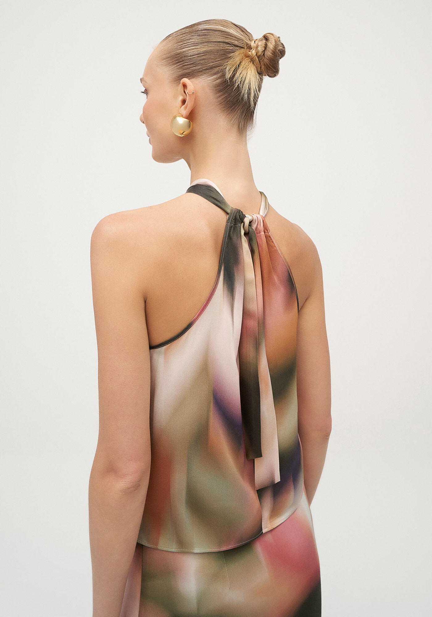 Blusa Halter Neck em Viscose, , large.