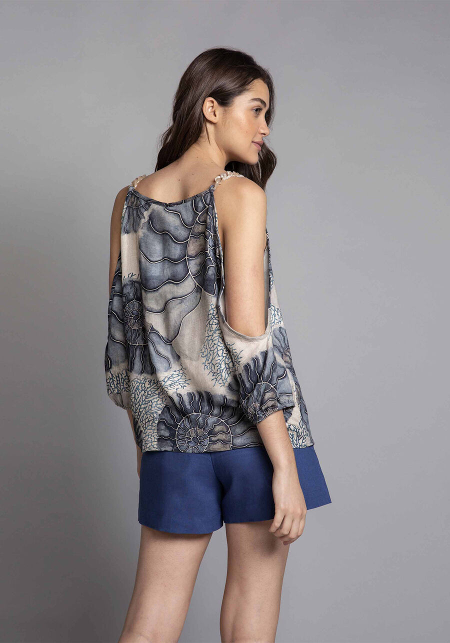 Blusa Manga 3/4 Estampa, . Blusa Manga 3/4 Estampa, , large.