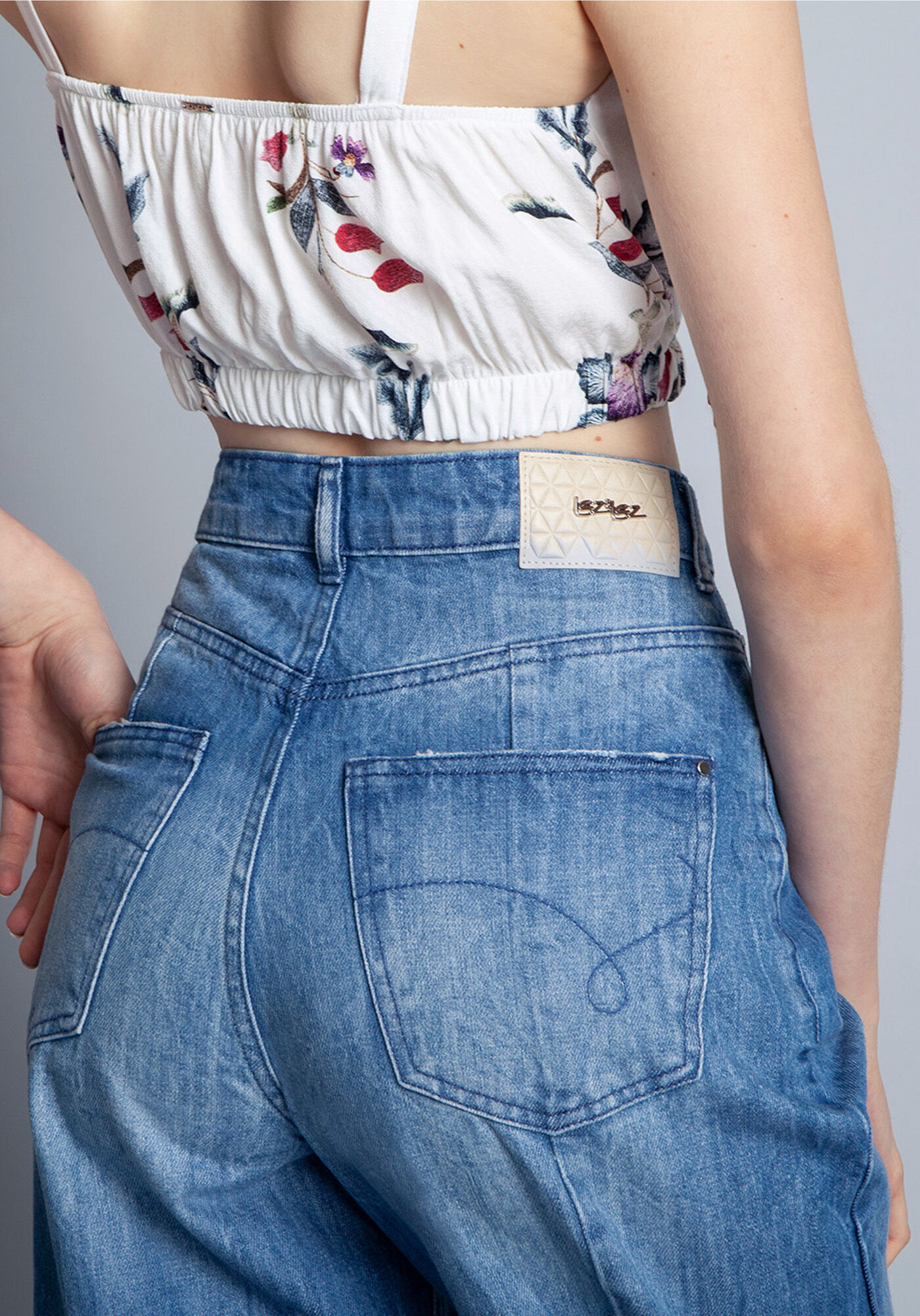 Blusa Tecido Rayon Stars Cropped, , large.