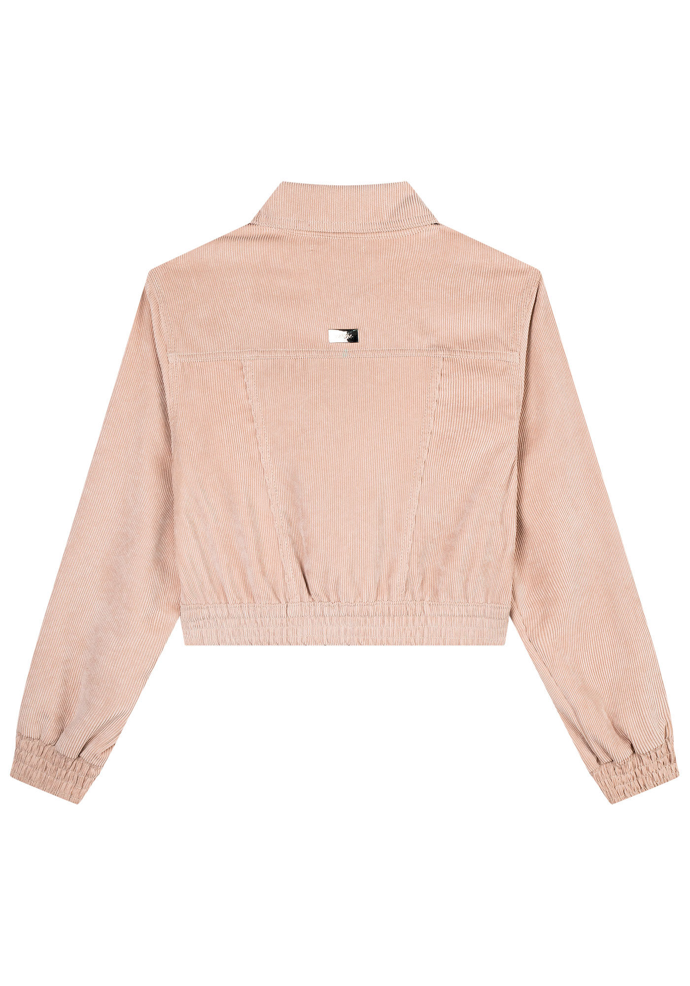 Jaqueta Bomber em Veludo com Bolsos, , large.