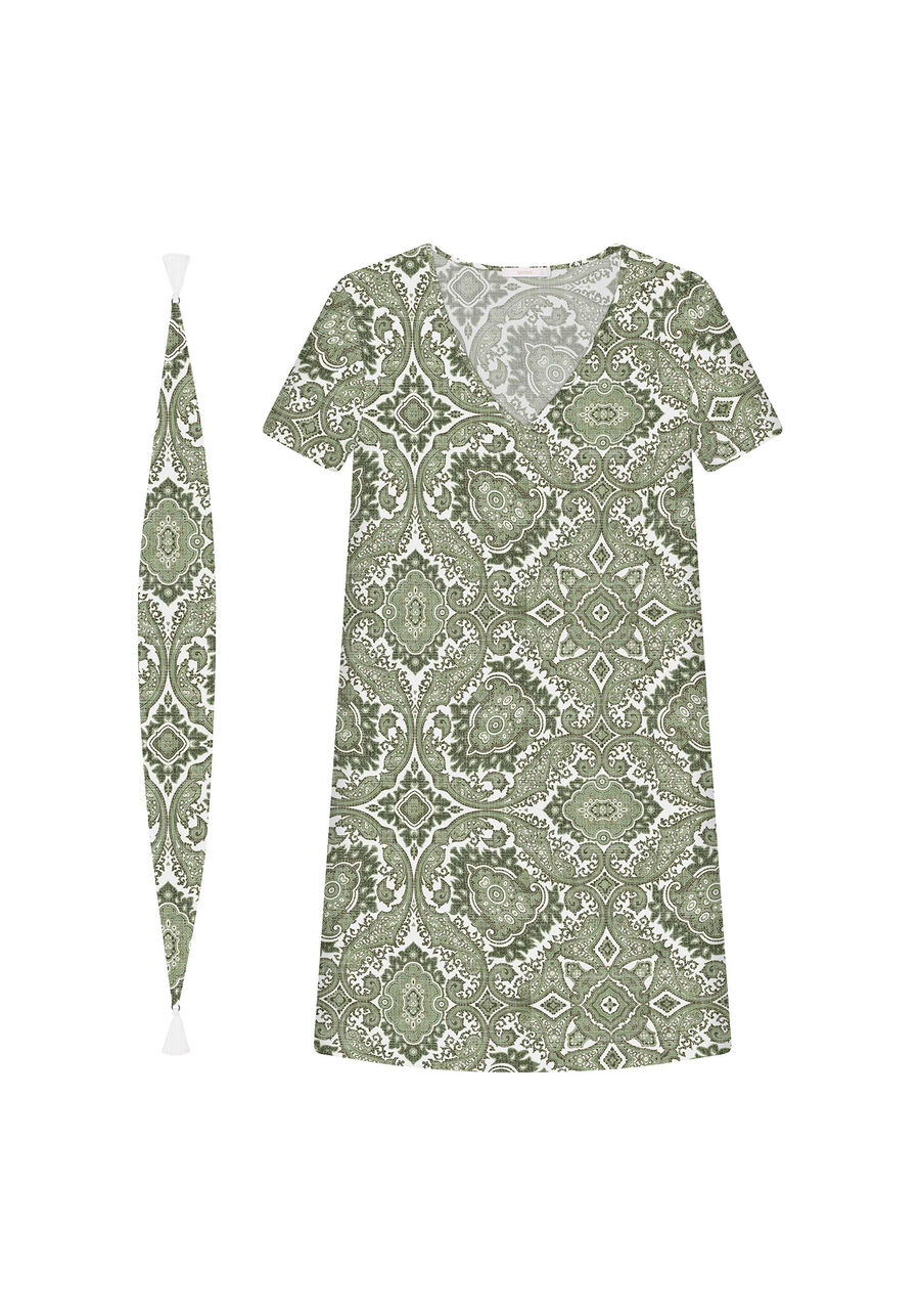 Vestido com Cinto Estampa Coogee, . Vestido com Cinto Estampa Coogee, , large.