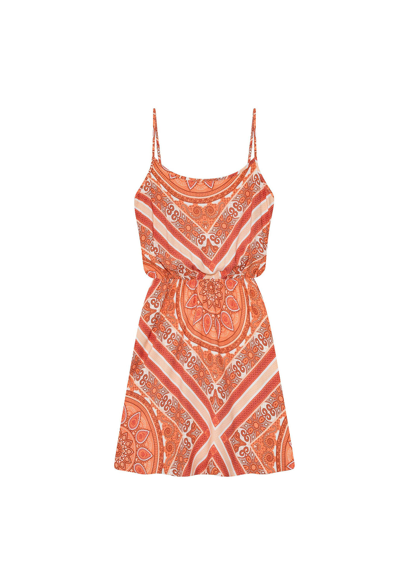 Vestido com Al&ccedil;as Estampa, , large.