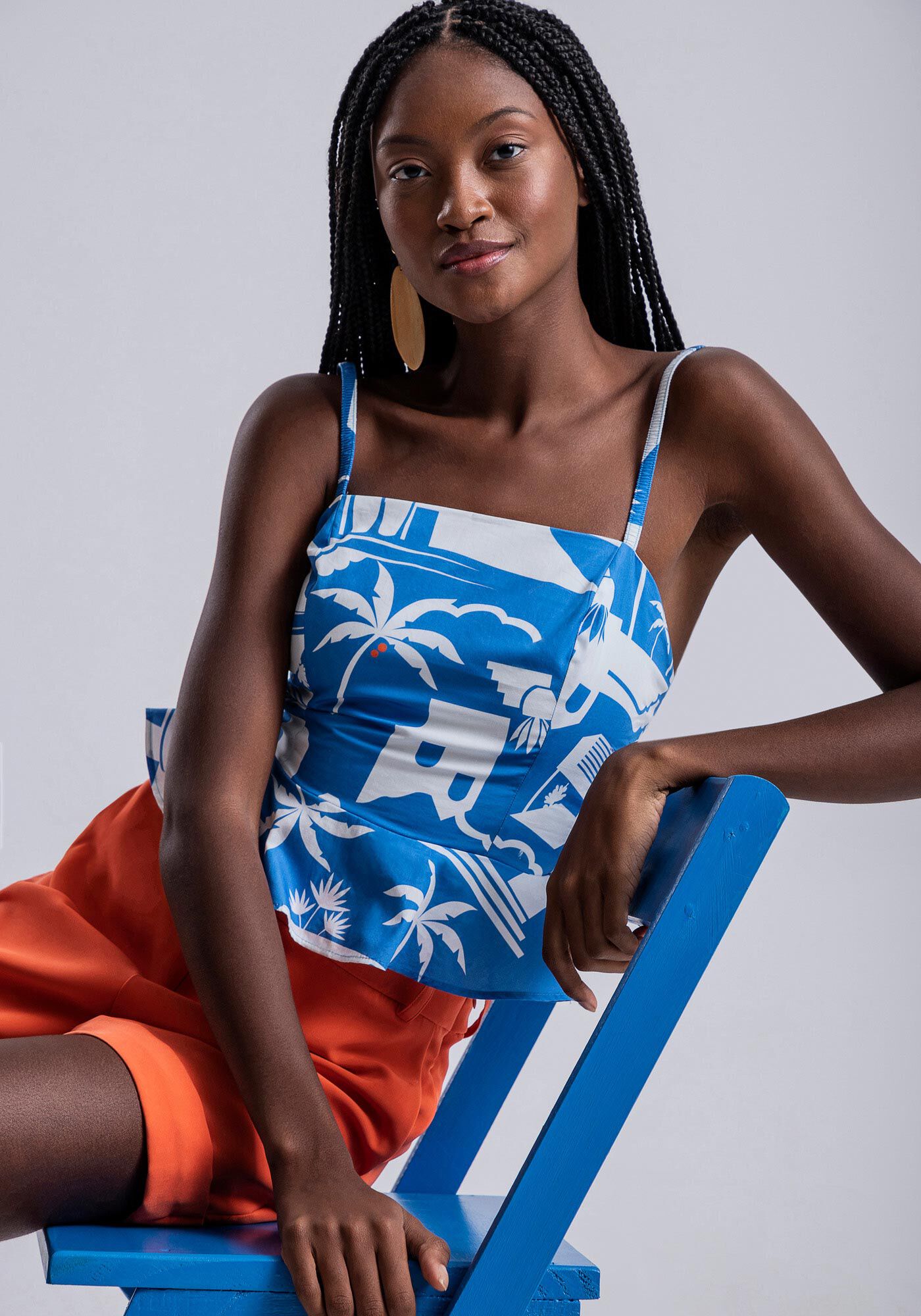 Blusa com Al&ccedil;as com Amarra&ccedil;&atilde;o Costas, , large.