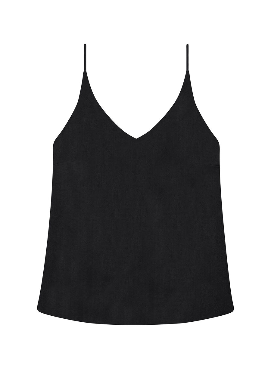 Blusa com Alças em Seda, . Blusa com Alças em Seda, , large.