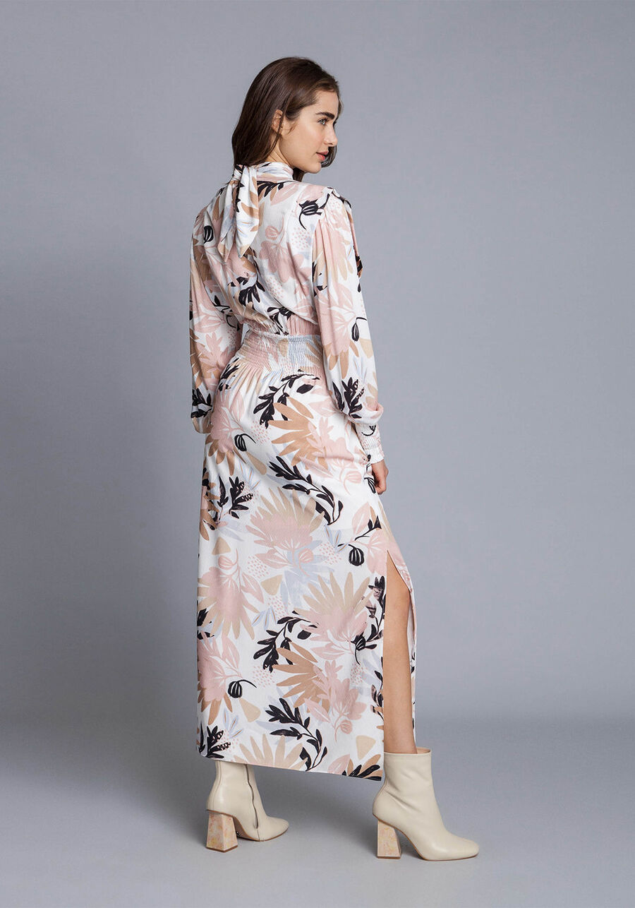 Vestido Manga Longa Mídi Gola, . Vestido Manga Longa Mídi Gola, , large.