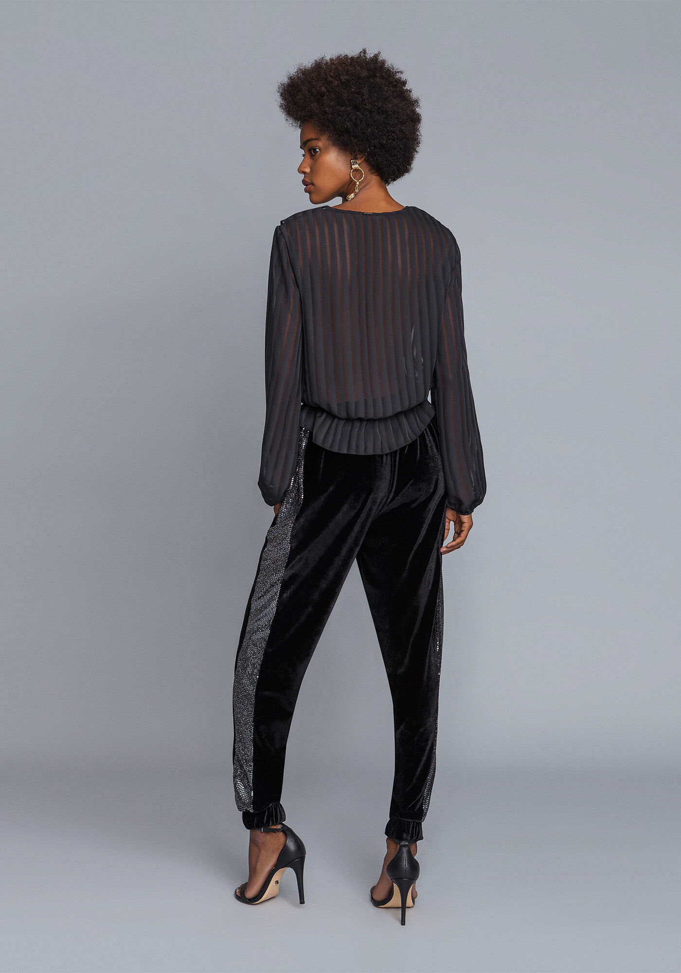 Blusa Transpar&ecirc;ncia Listras, , large.