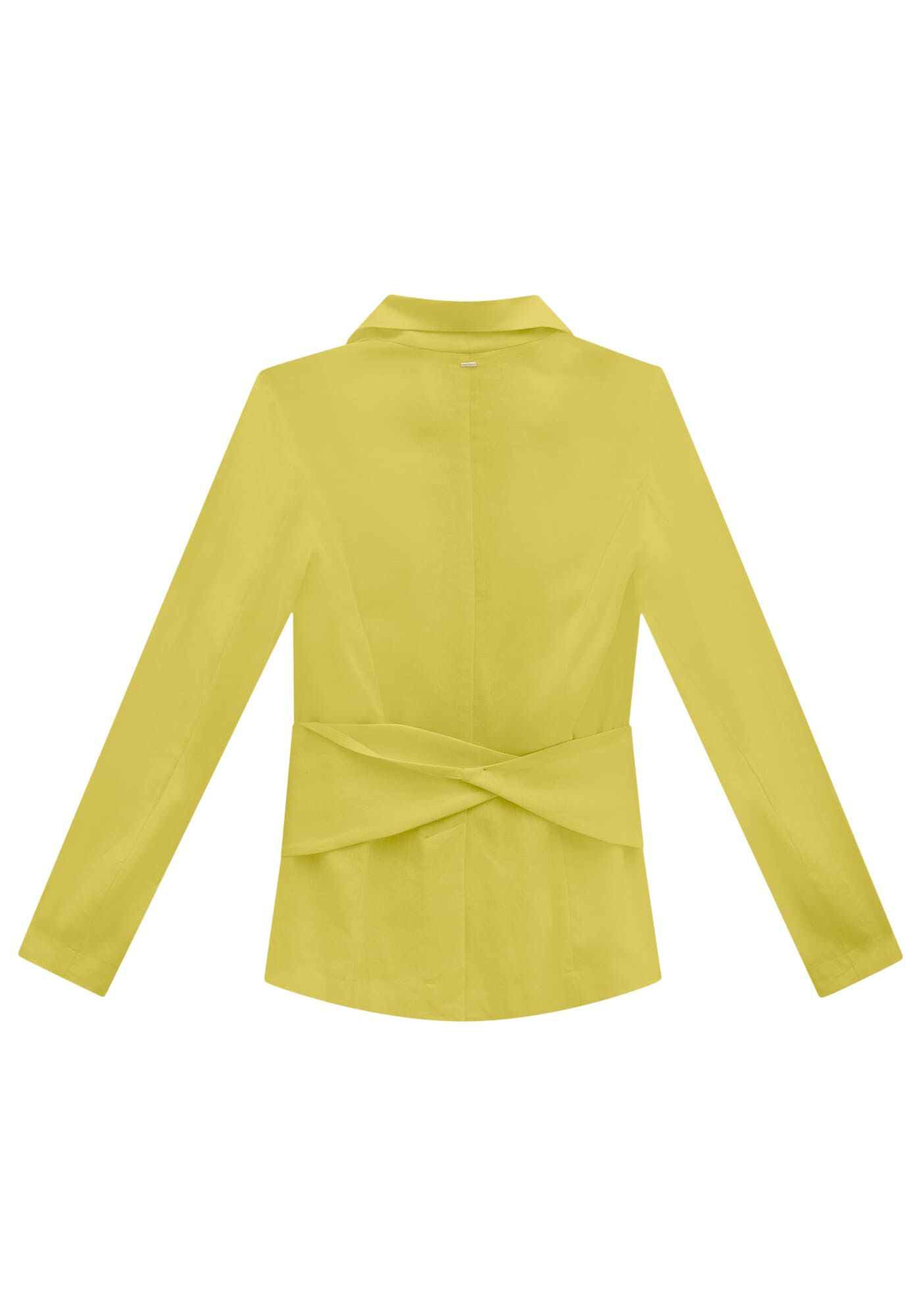 Blazer em Linho com Faixa Obi, , large.